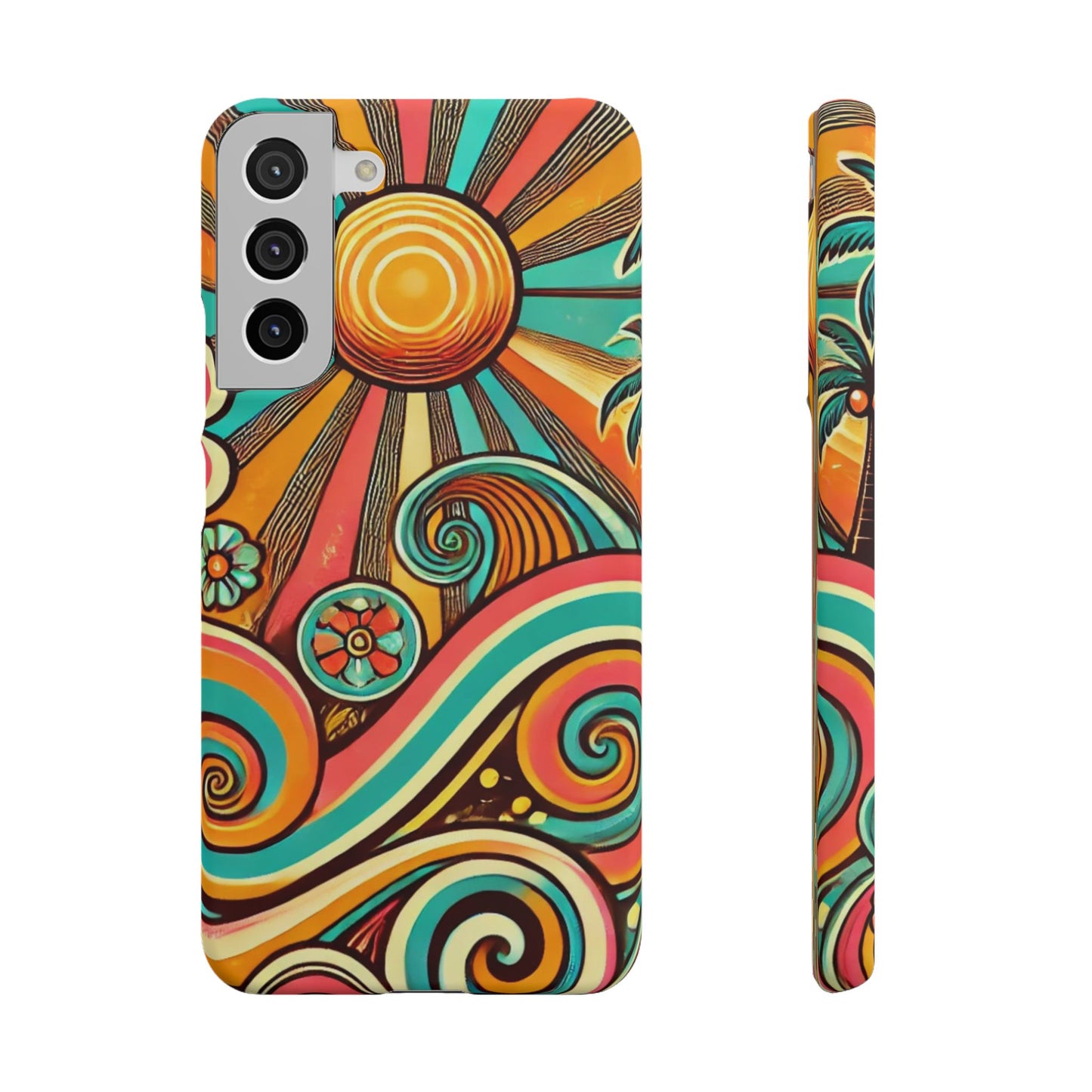 Groovy Sunburst Snap Phone Case