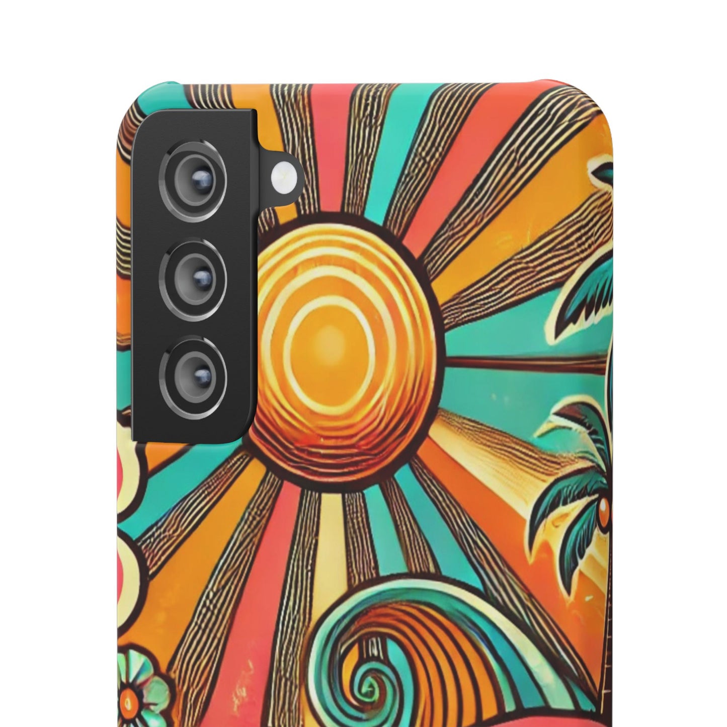 Groovy Sunburst Snap Phone Case