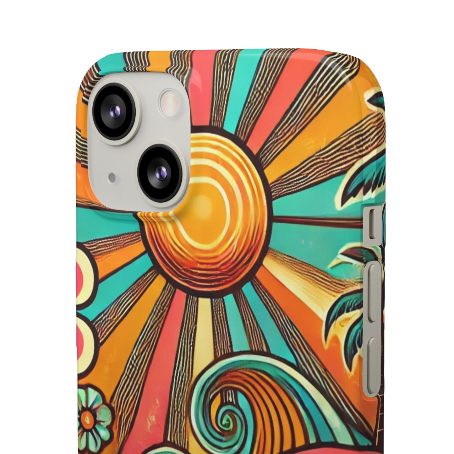 Groovy Sunburst Snap Phone Case