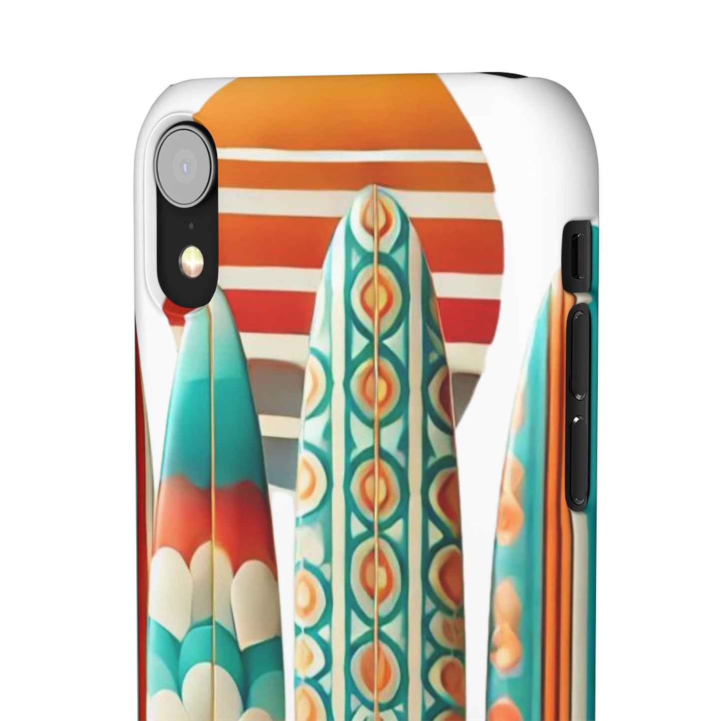 Retro Beach Surfboard Snap Phone Case