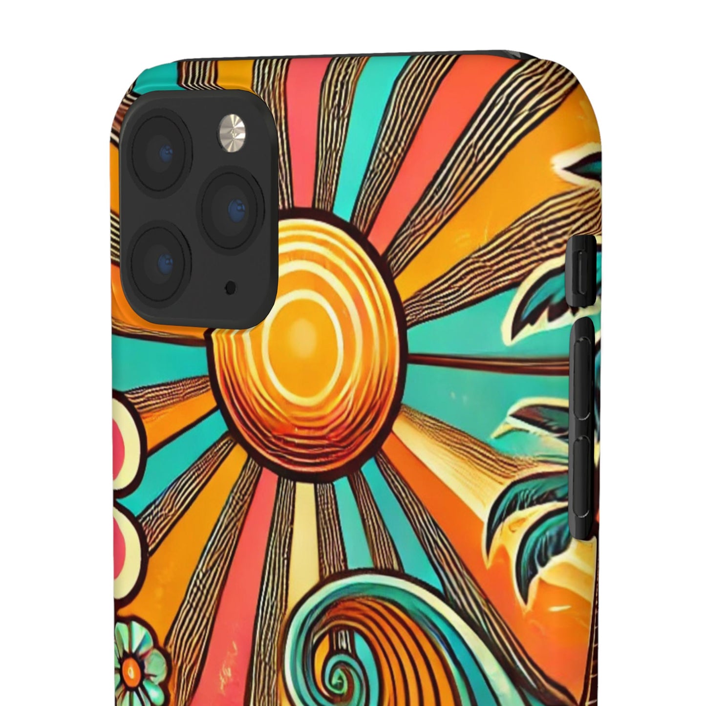 Groovy Sunburst Snap Phone Case