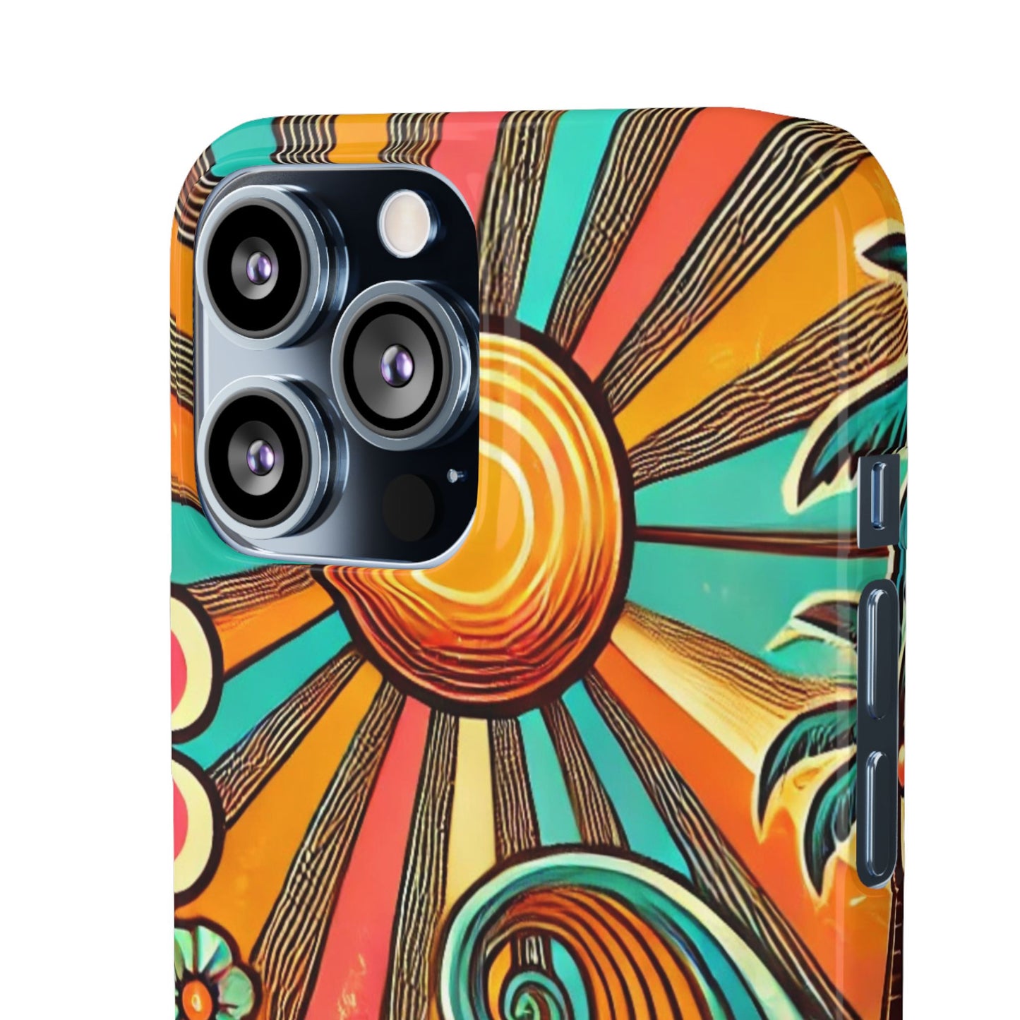 Groovy Sunburst Snap Phone Case