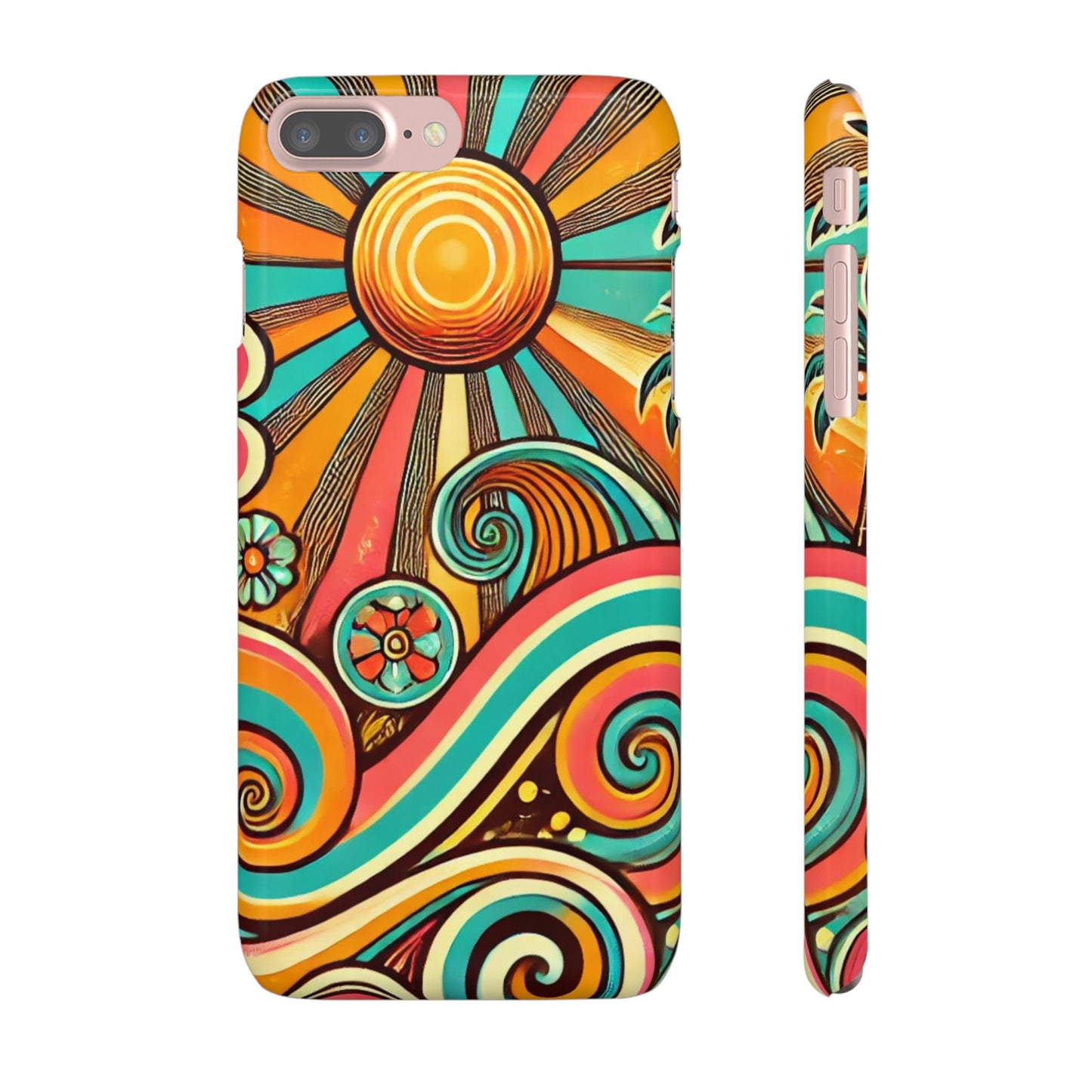 Groovy Sunburst Snap Phone Case