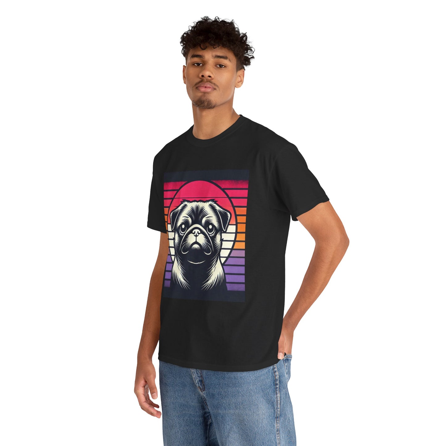 Retro Silhouette Tee - Pug