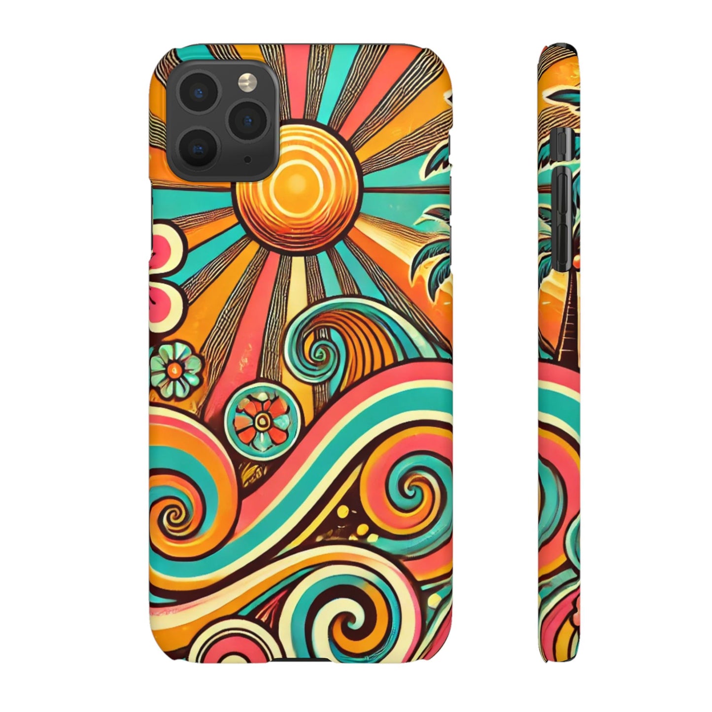 Groovy Sunburst Snap Phone Case