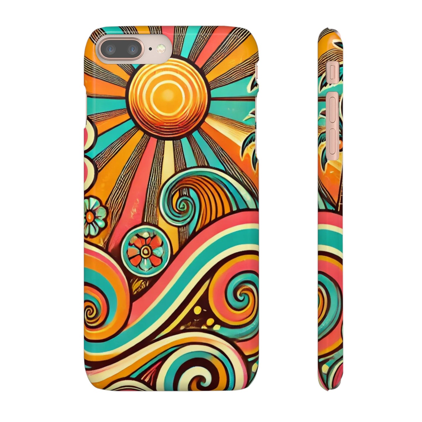 Groovy Sunburst Snap Phone Case