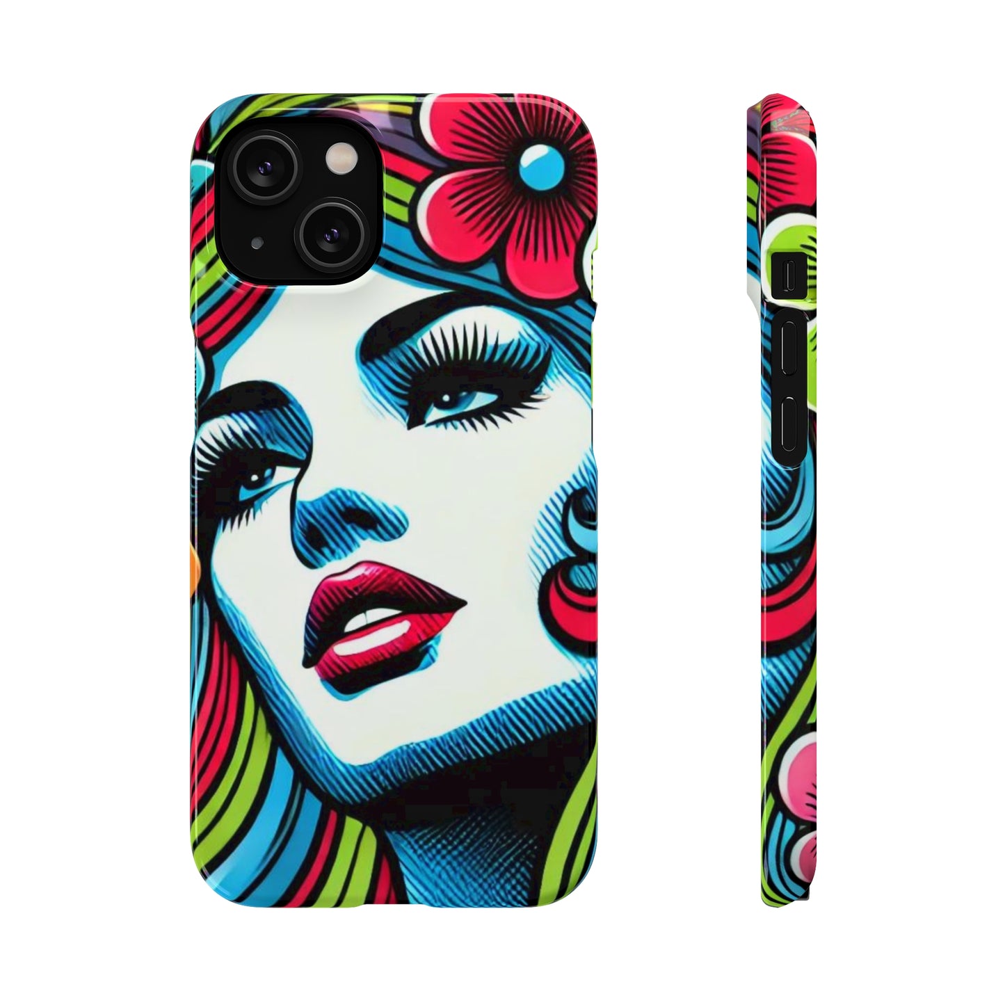 Psychedelic Flower Power Pop Art Snap Phone Case