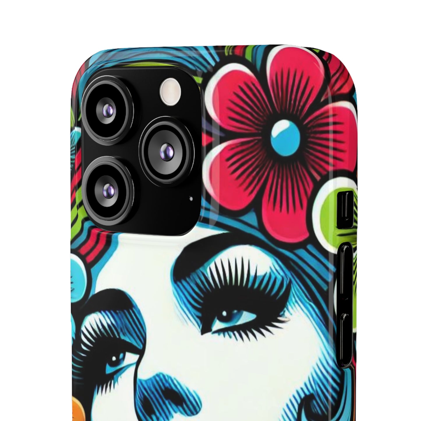 Psychedelic Flower Power Pop Art Snap Phone Case