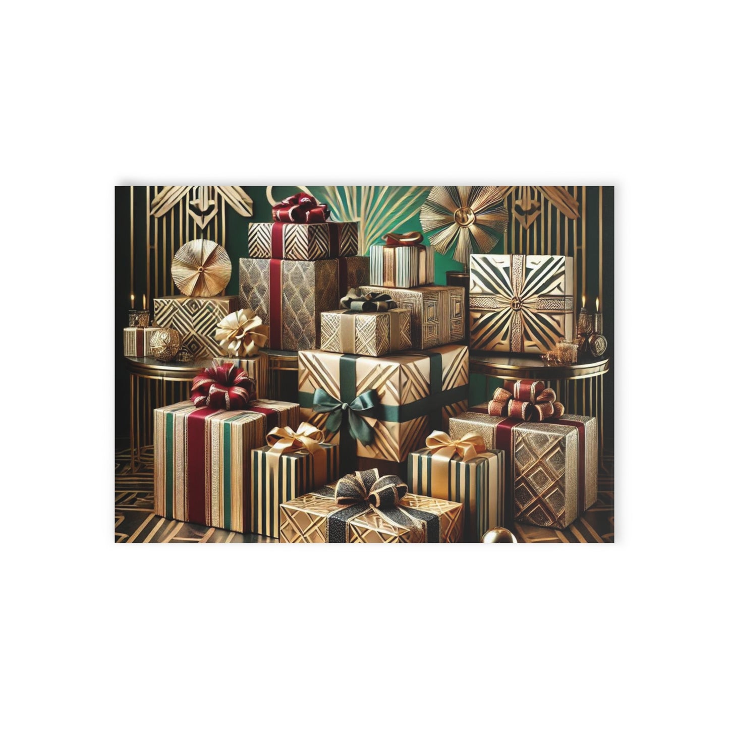 Art Deco Holidays Postcard - Gifts