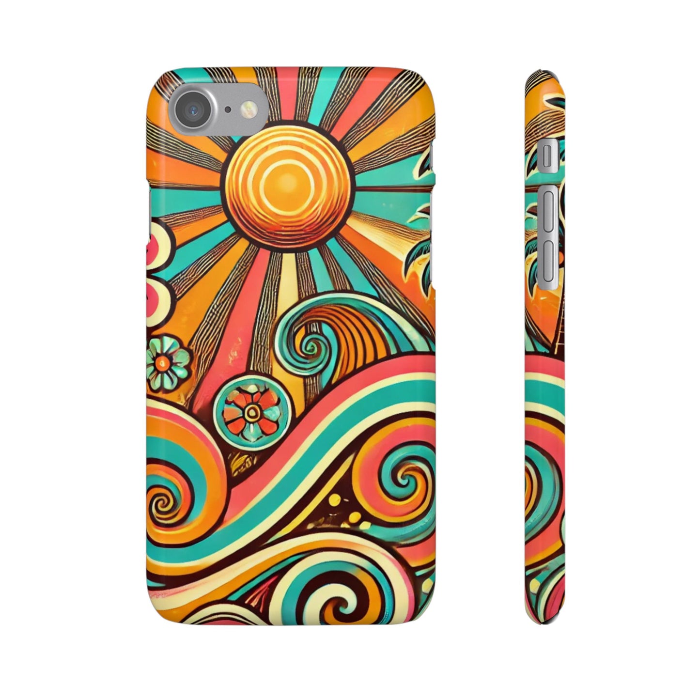 Groovy Sunburst Snap Phone Case