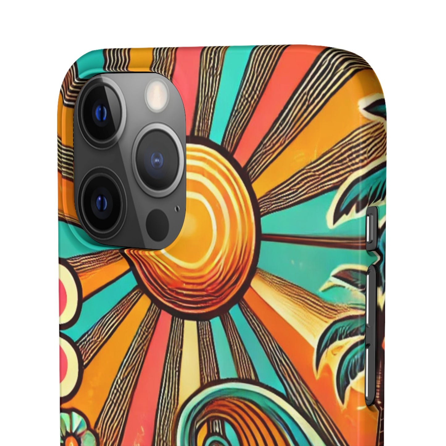 Groovy Sunburst Snap Phone Case