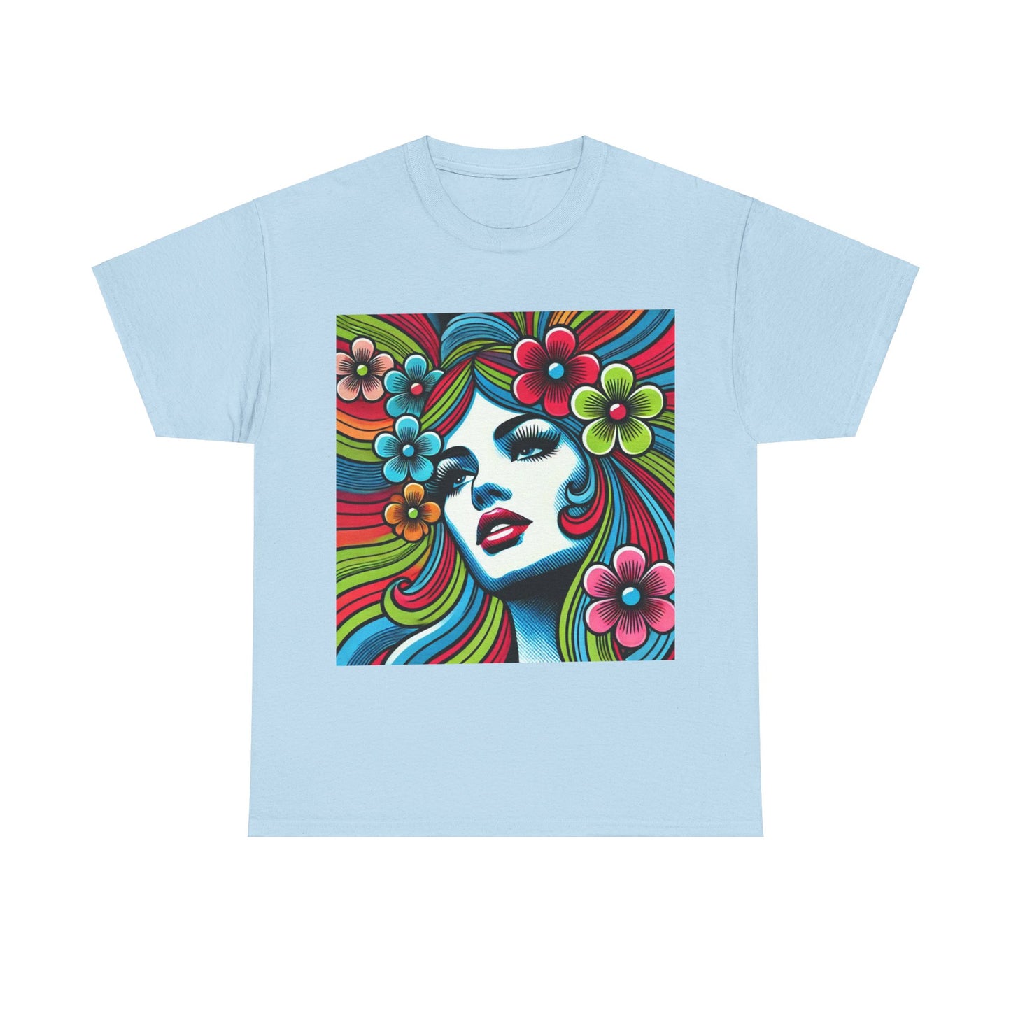 Hippie Woman Pop Art - Unisex T-Shirt