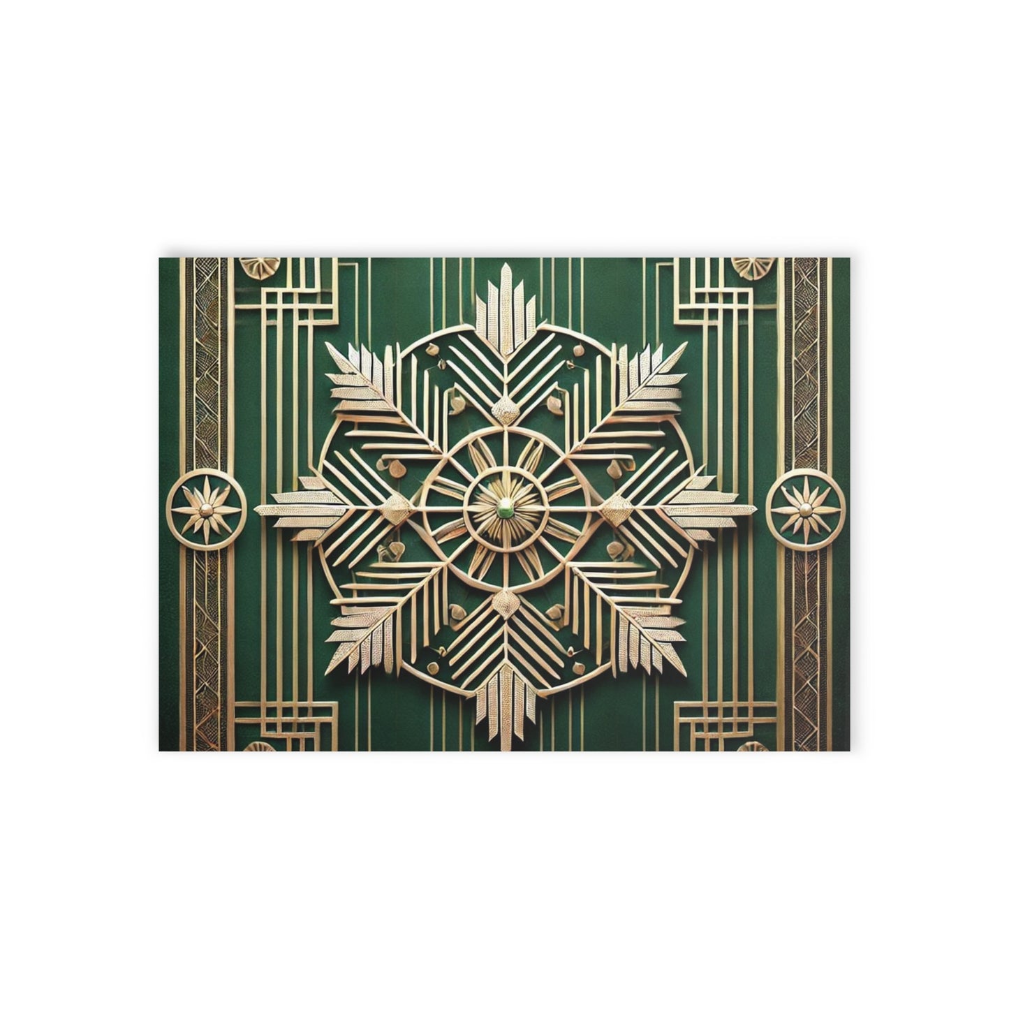 Art Deco Holidays Postcard - Snowflake