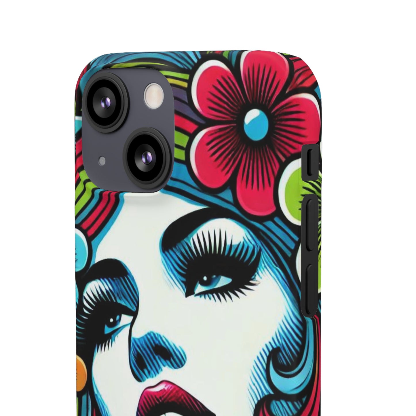 Psychedelic Flower Power Pop Art Snap Phone Case