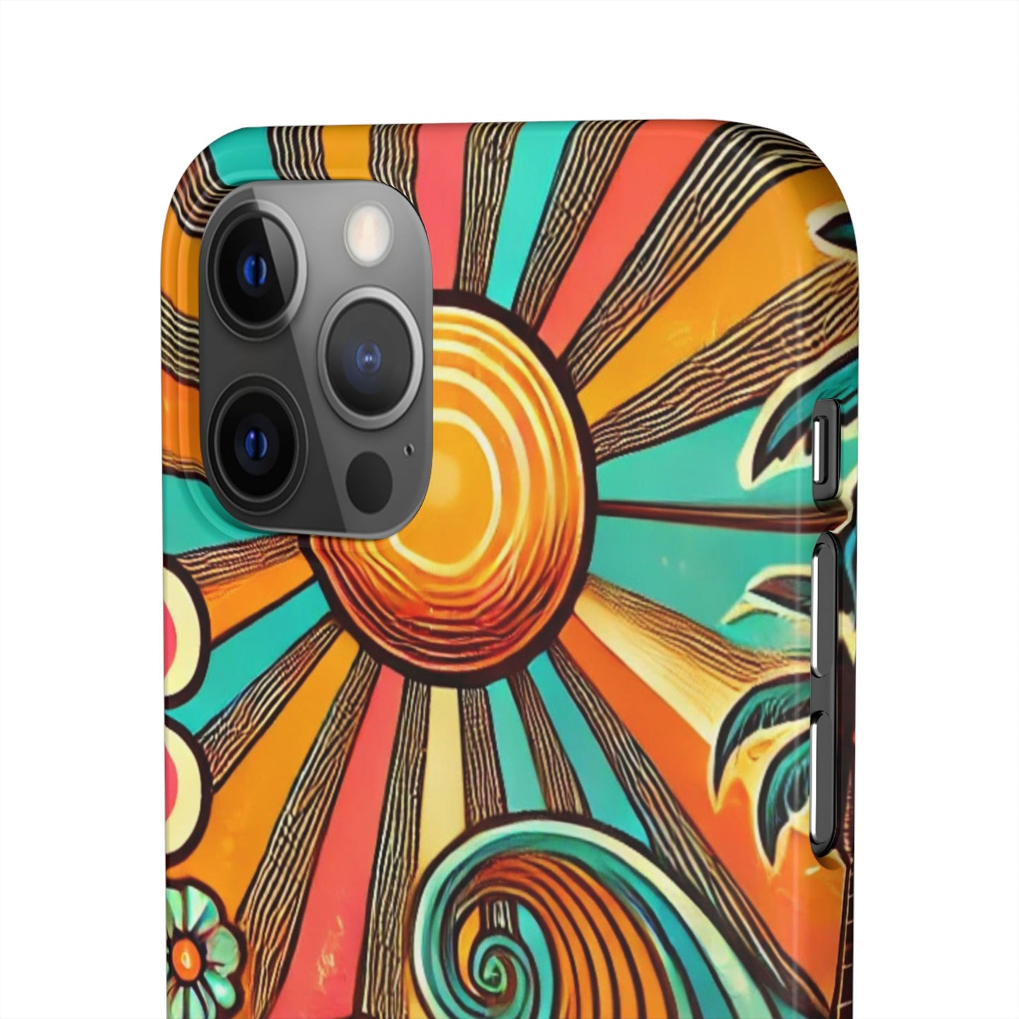 Groovy Sunburst Snap Phone Case