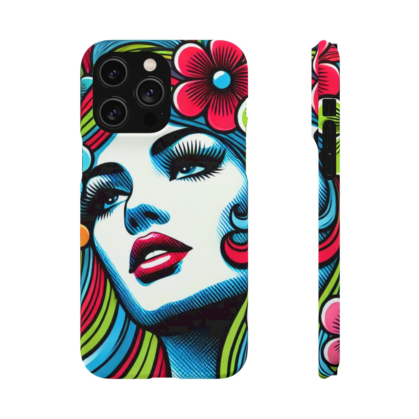 Psychedelic Flower Power Pop Art Snap Phone Case