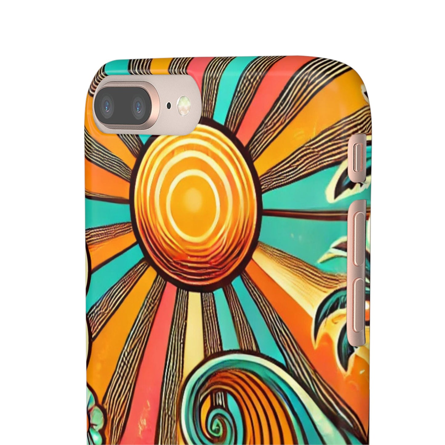 Groovy Sunburst Snap Phone Case