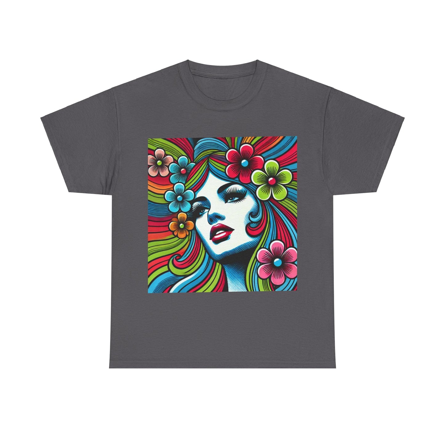 Hippie Woman Pop Art - Unisex T-Shirt