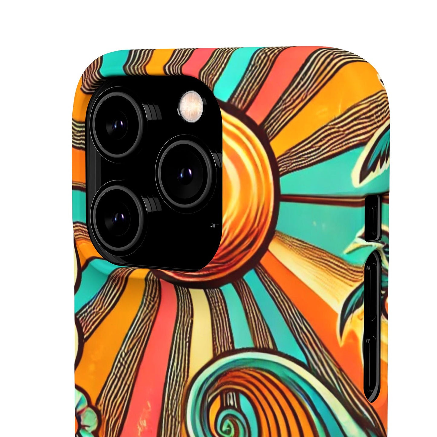 Groovy Sunburst Snap Phone Case