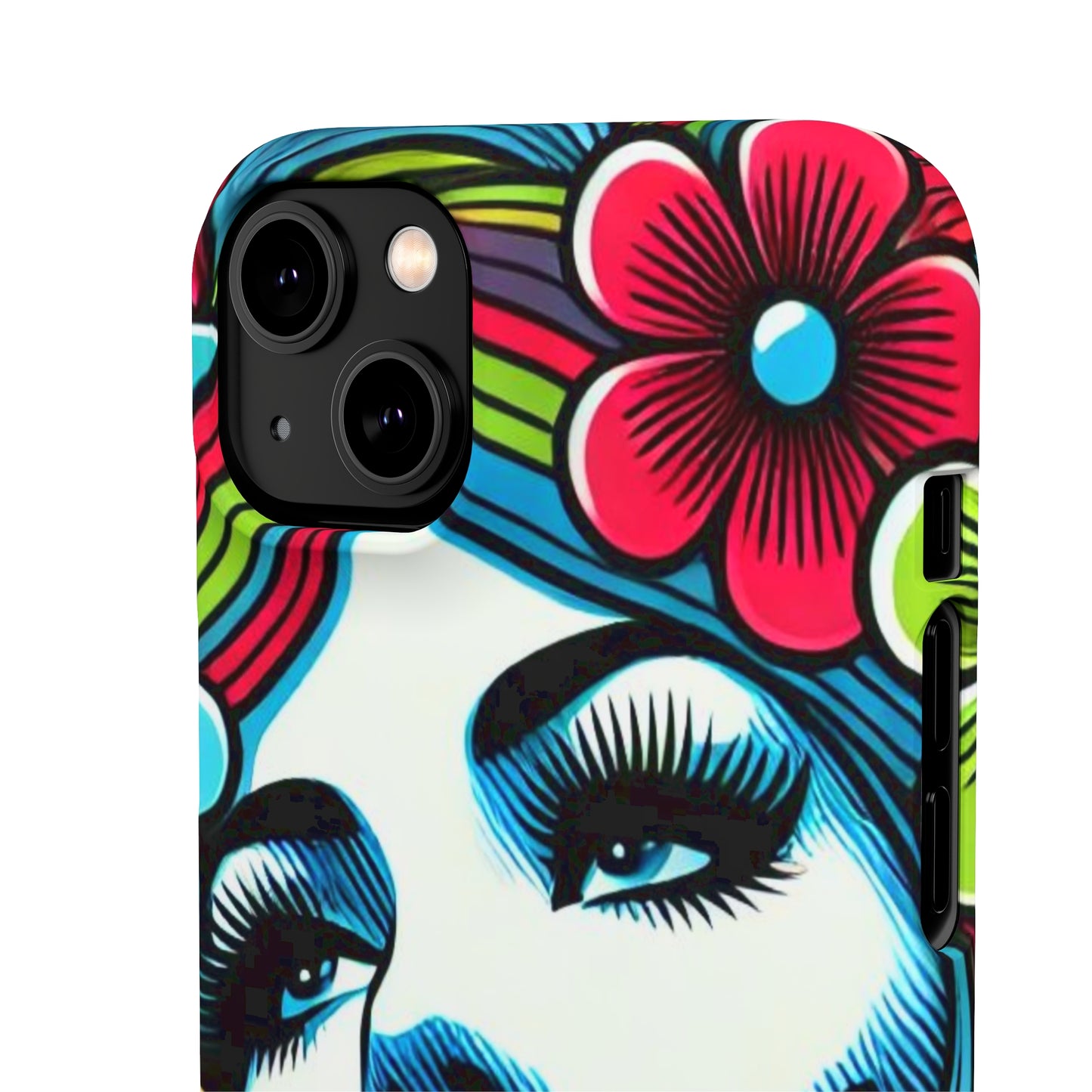 Psychedelic Flower Power Pop Art Snap Phone Case