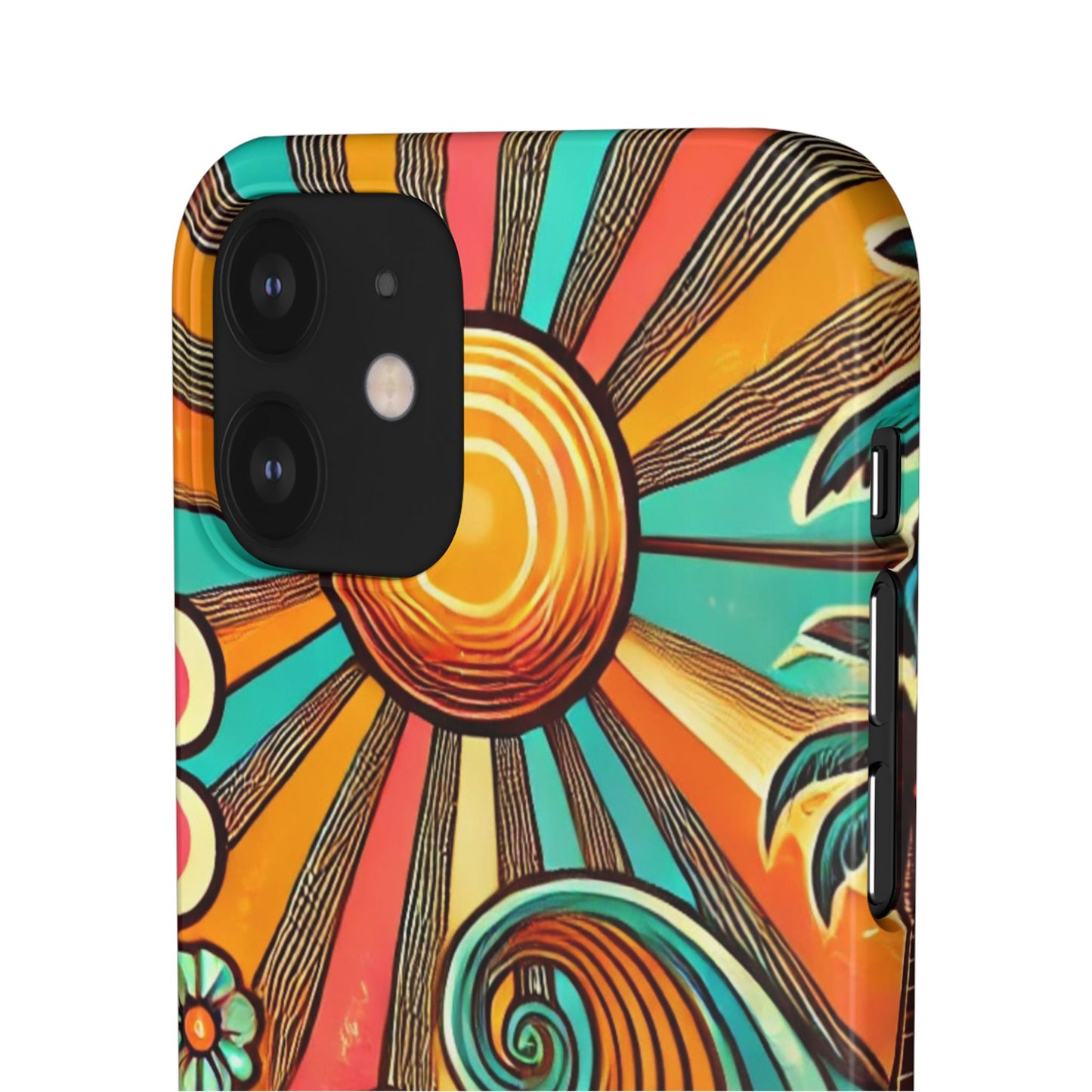 Groovy Sunburst Snap Phone Case