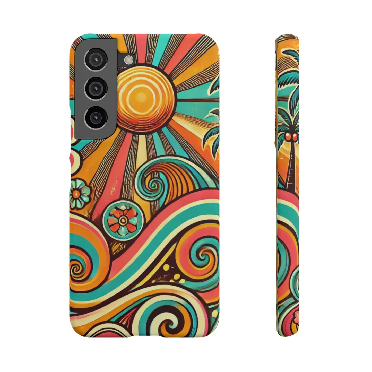 Groovy Sunburst Snap Phone Case