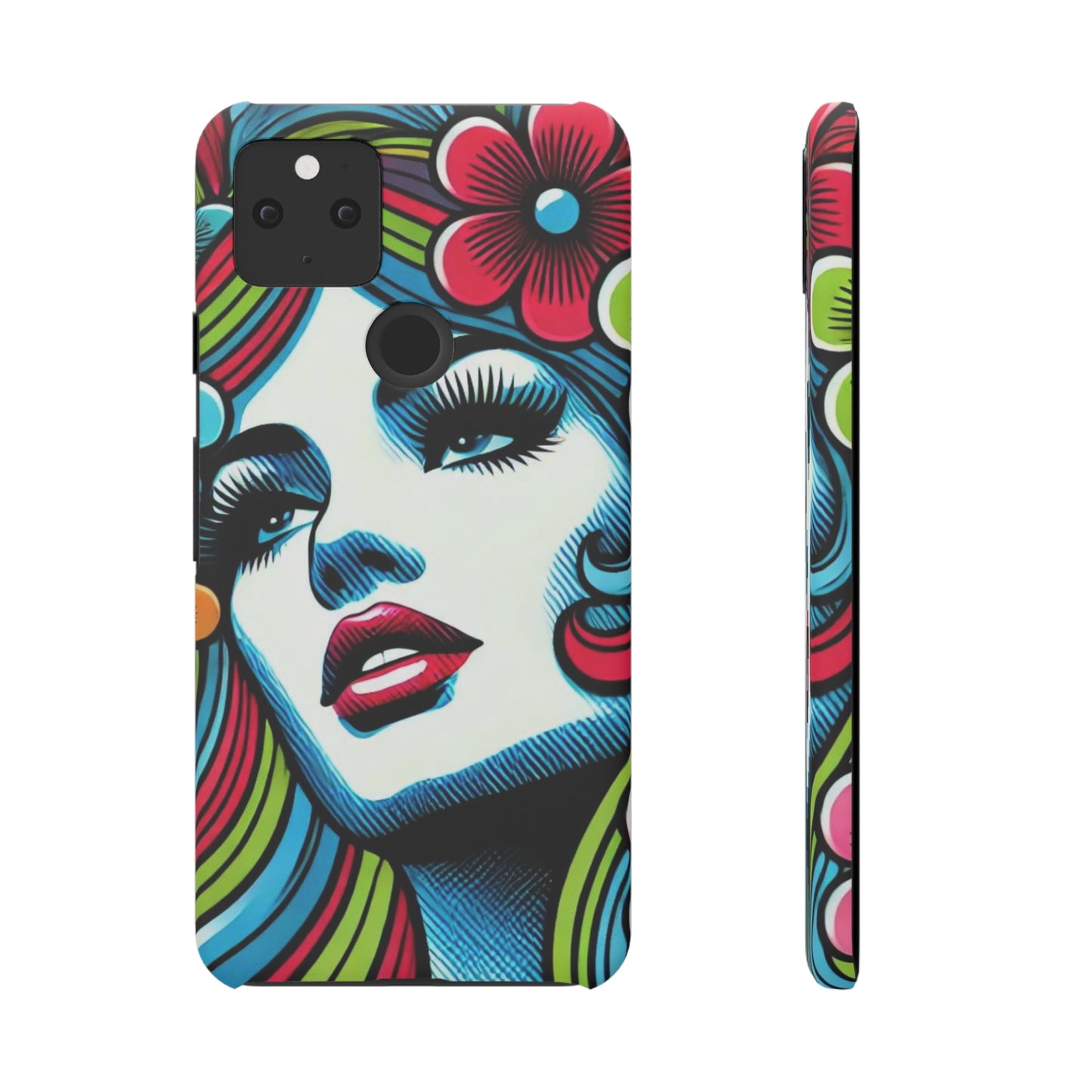 Psychedelic Flower Power Pop Art Snap Phone Case