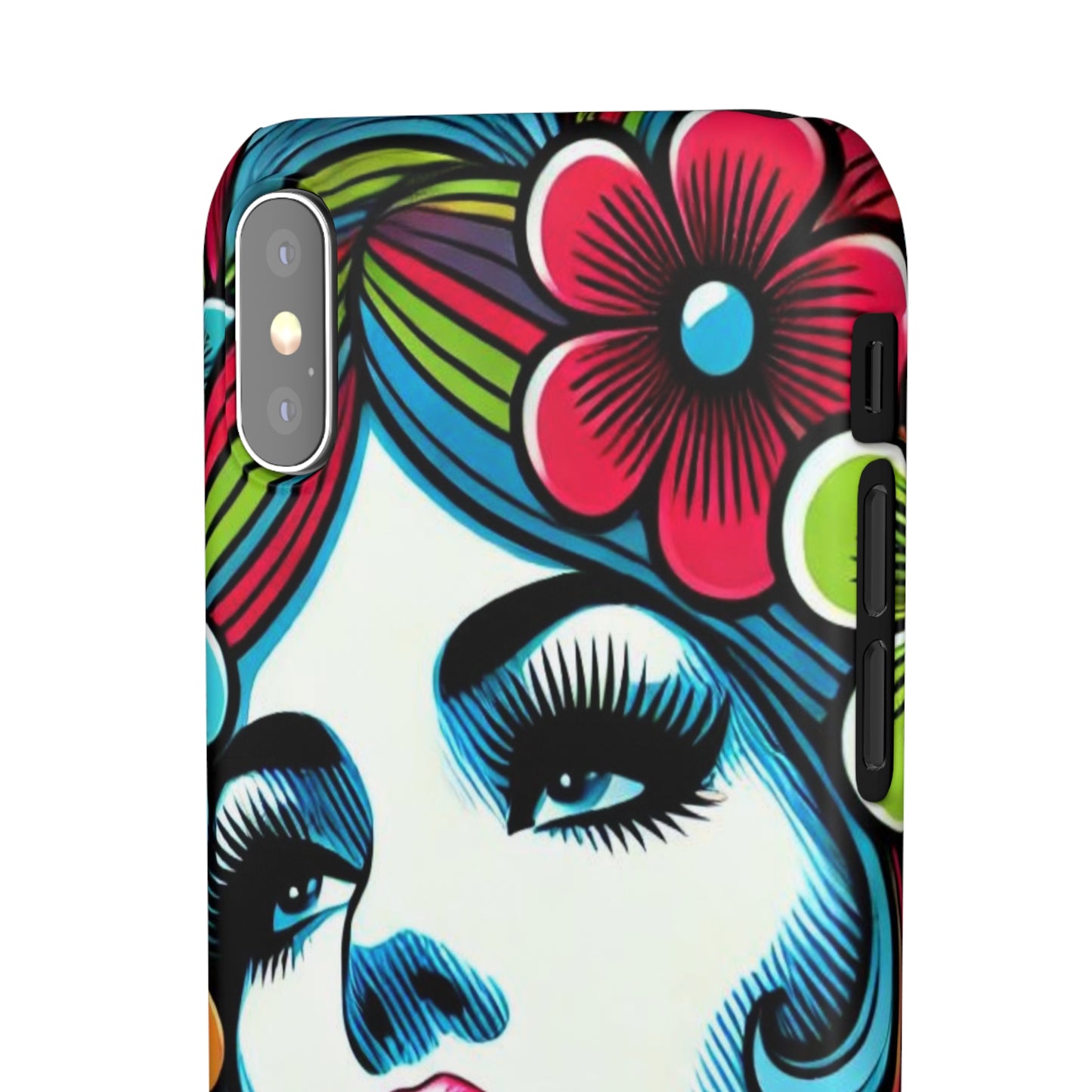 Psychedelic Flower Power Pop Art Snap Phone Case