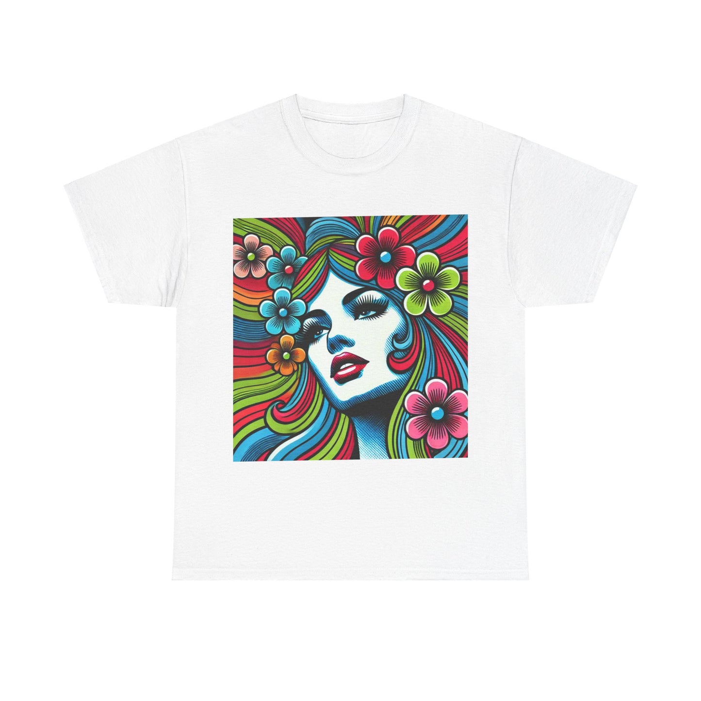 Hippie Woman Pop Art - Unisex T-Shirt