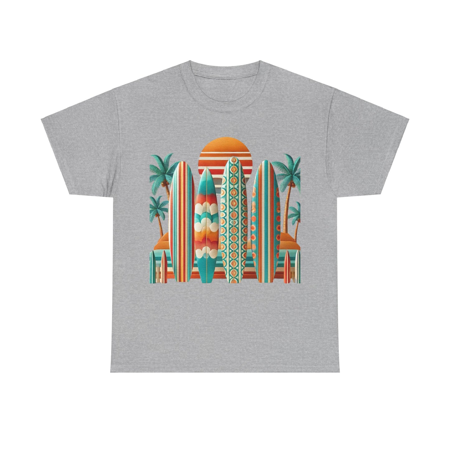 Retro Beach Surfboard Tee