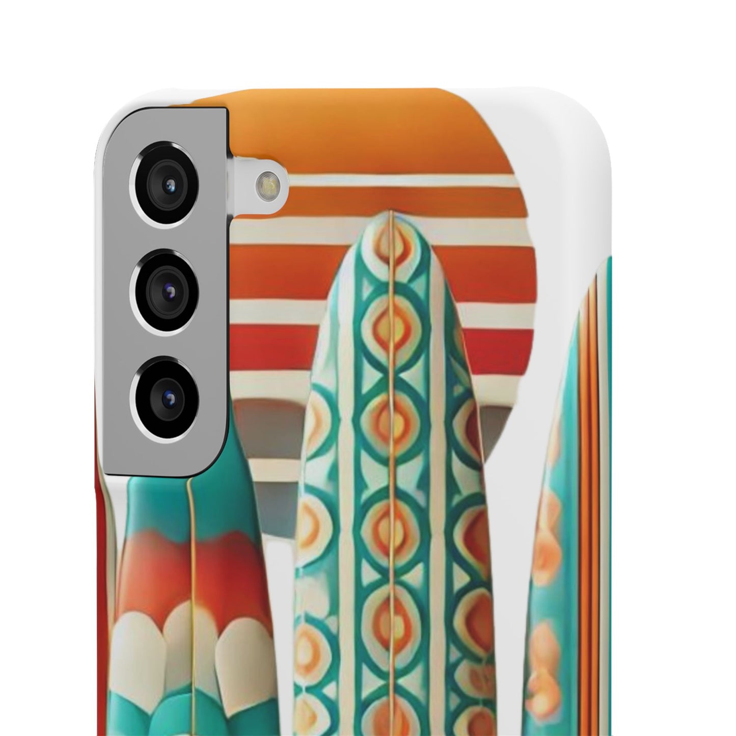 Retro Beach Surfboard Snap Phone Case