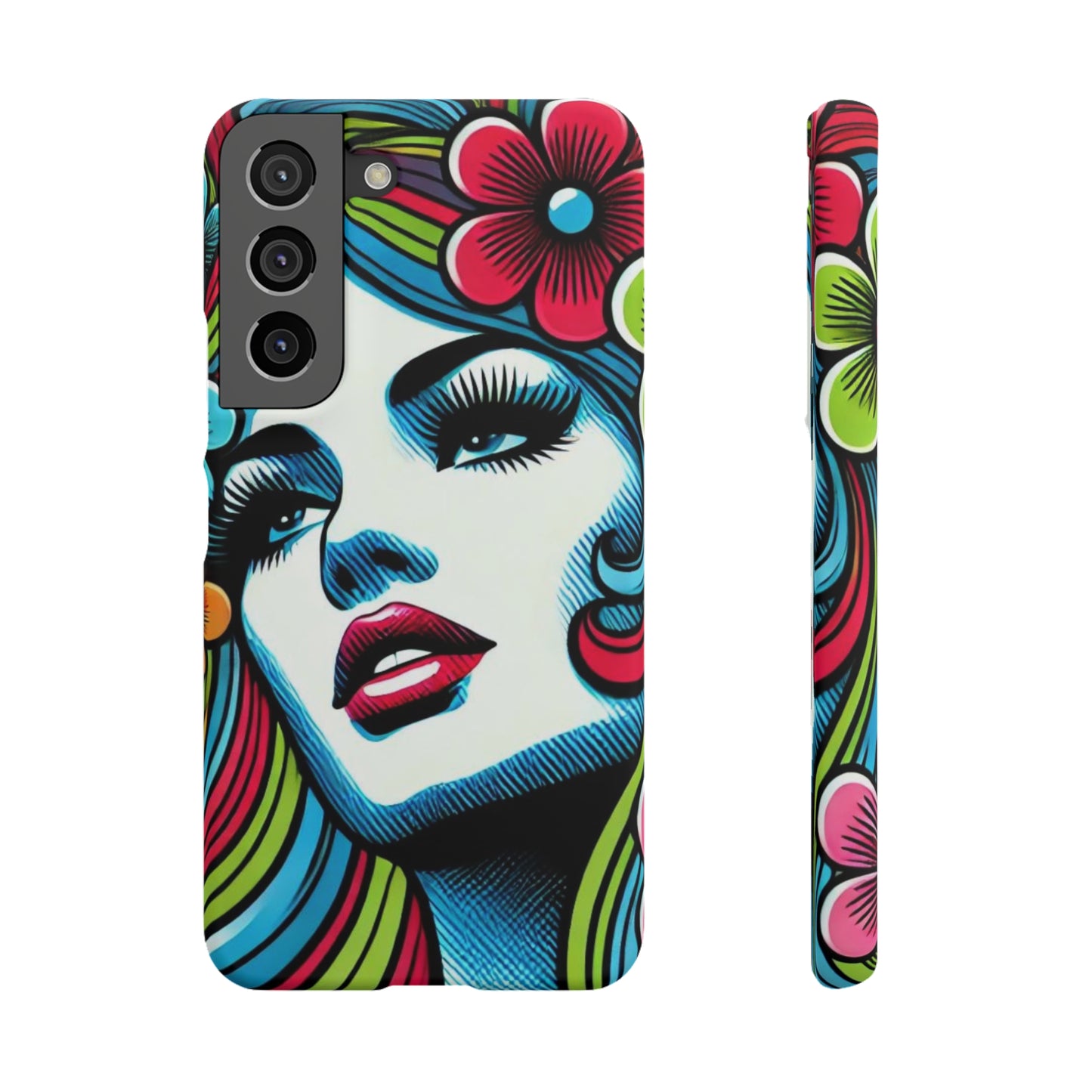 Psychedelic Flower Power Pop Art Snap Phone Case