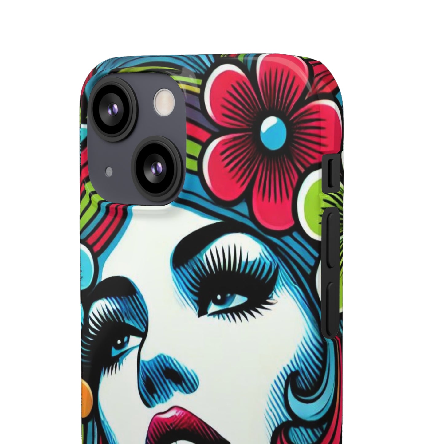 Psychedelic Flower Power Pop Art Snap Phone Case