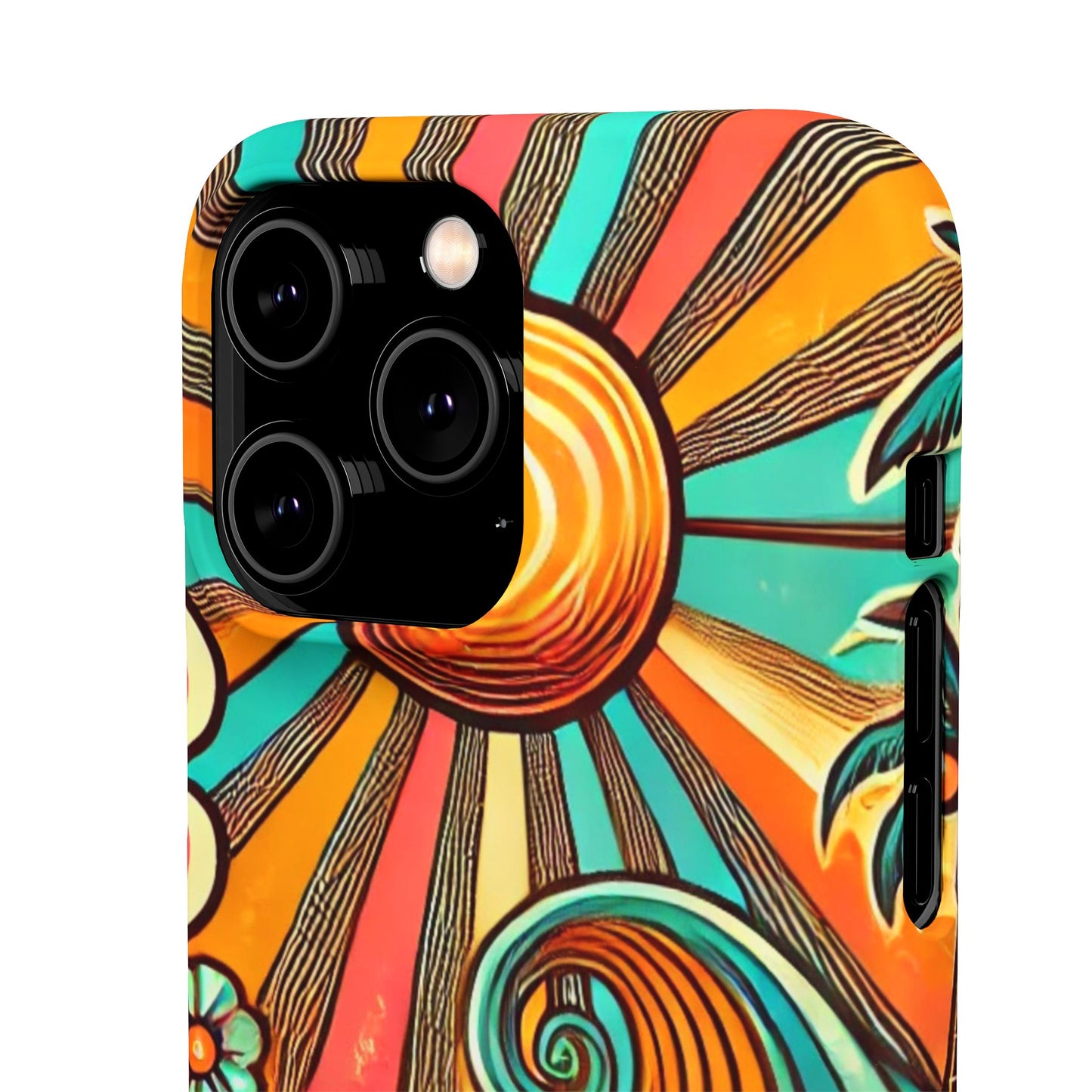 Groovy Sunburst Snap Phone Case