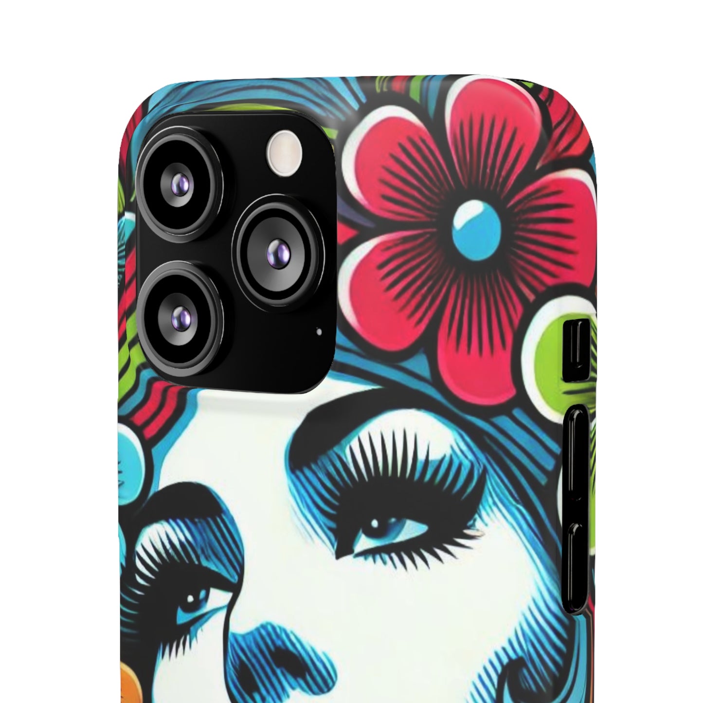 Psychedelic Flower Power Pop Art Snap Phone Case