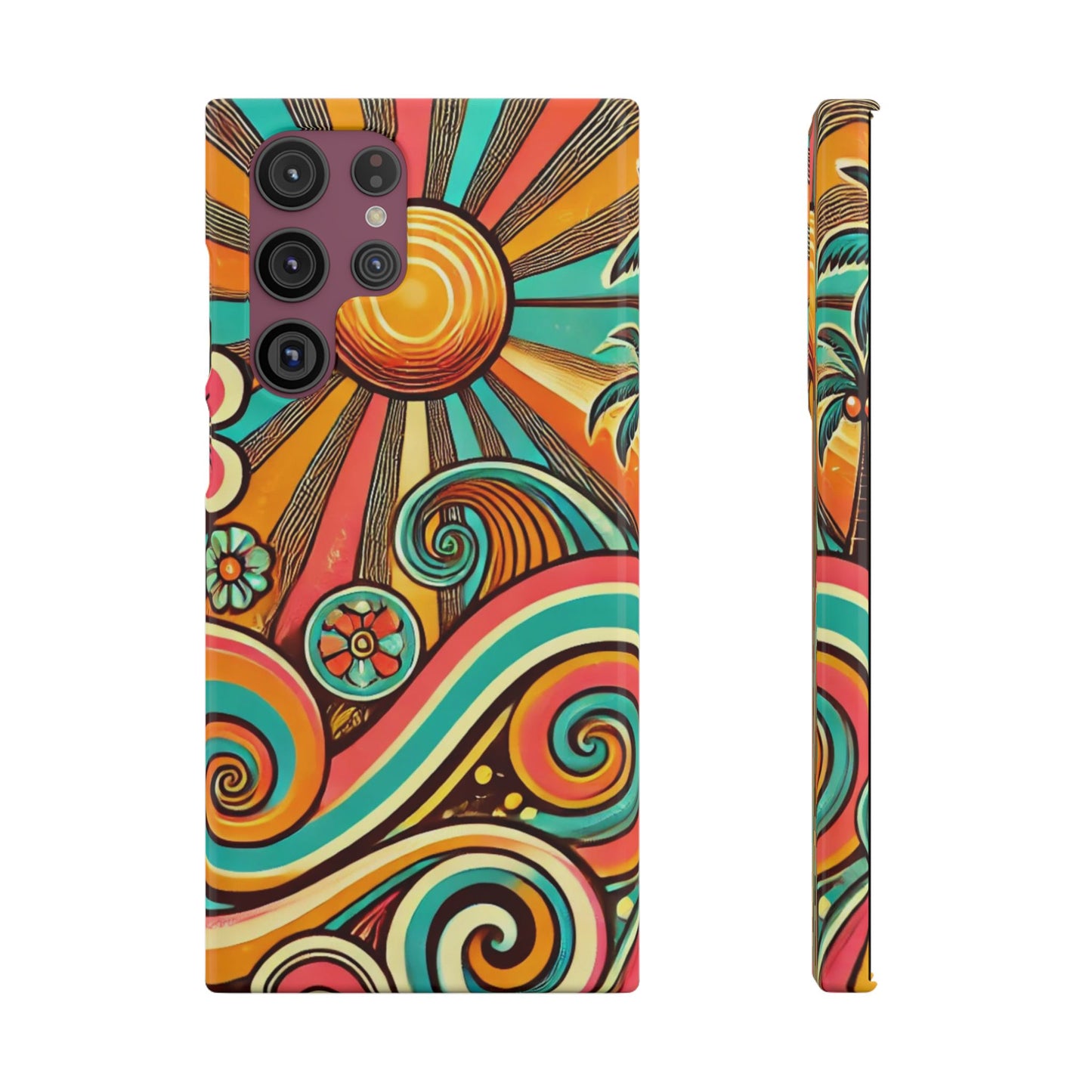 Groovy Sunburst Snap Phone Case