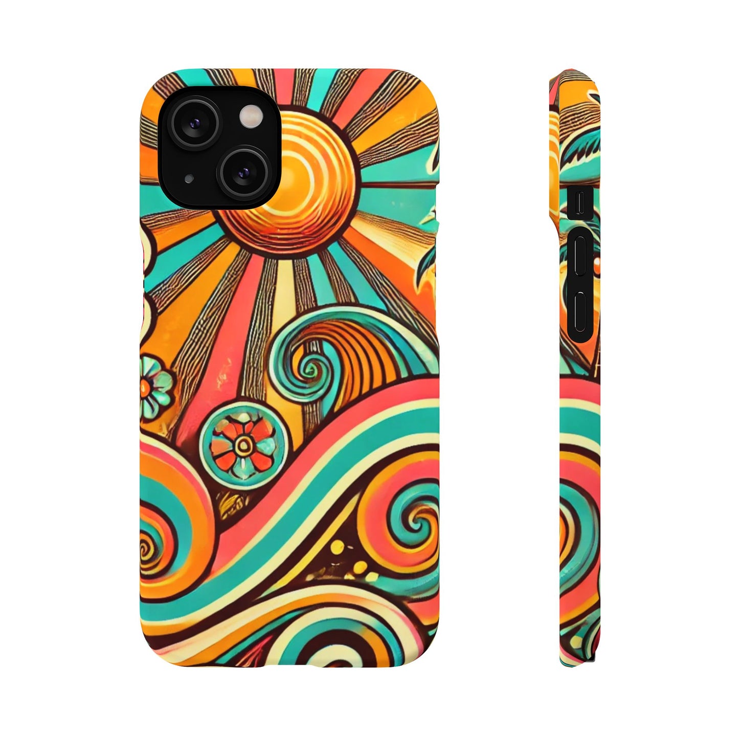 Groovy Sunburst Snap Phone Case