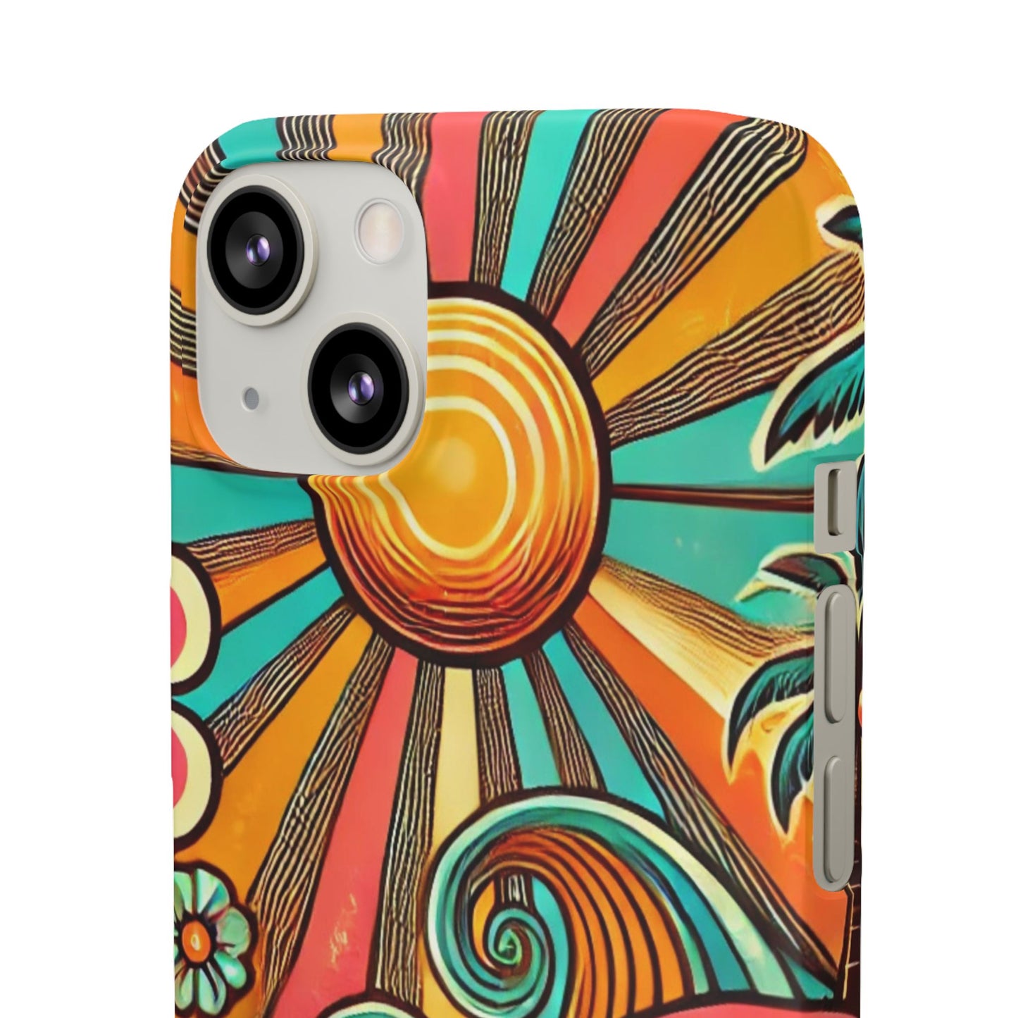 Groovy Sunburst Snap Phone Case