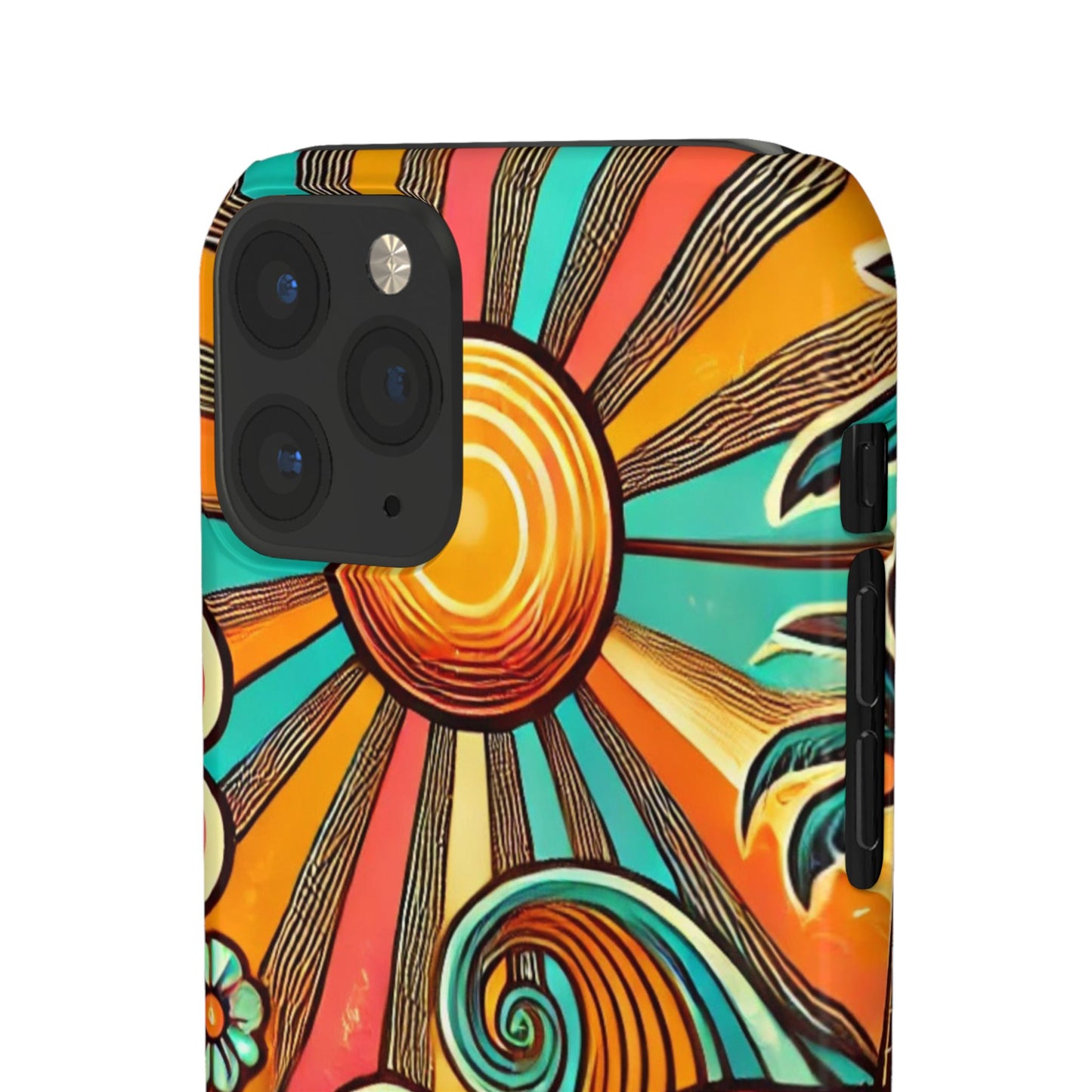 Groovy Sunburst Snap Phone Case