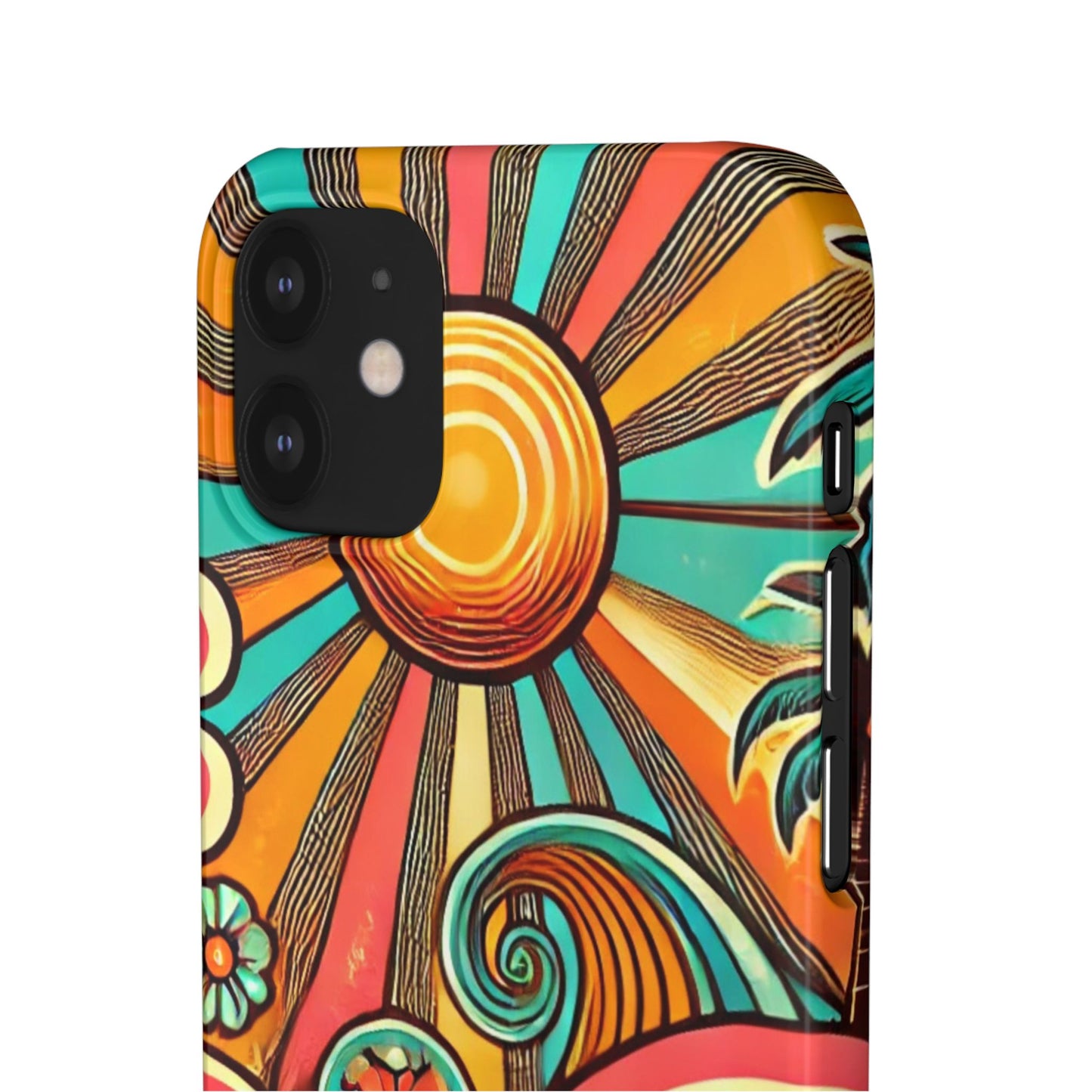 Groovy Sunburst Snap Phone Case