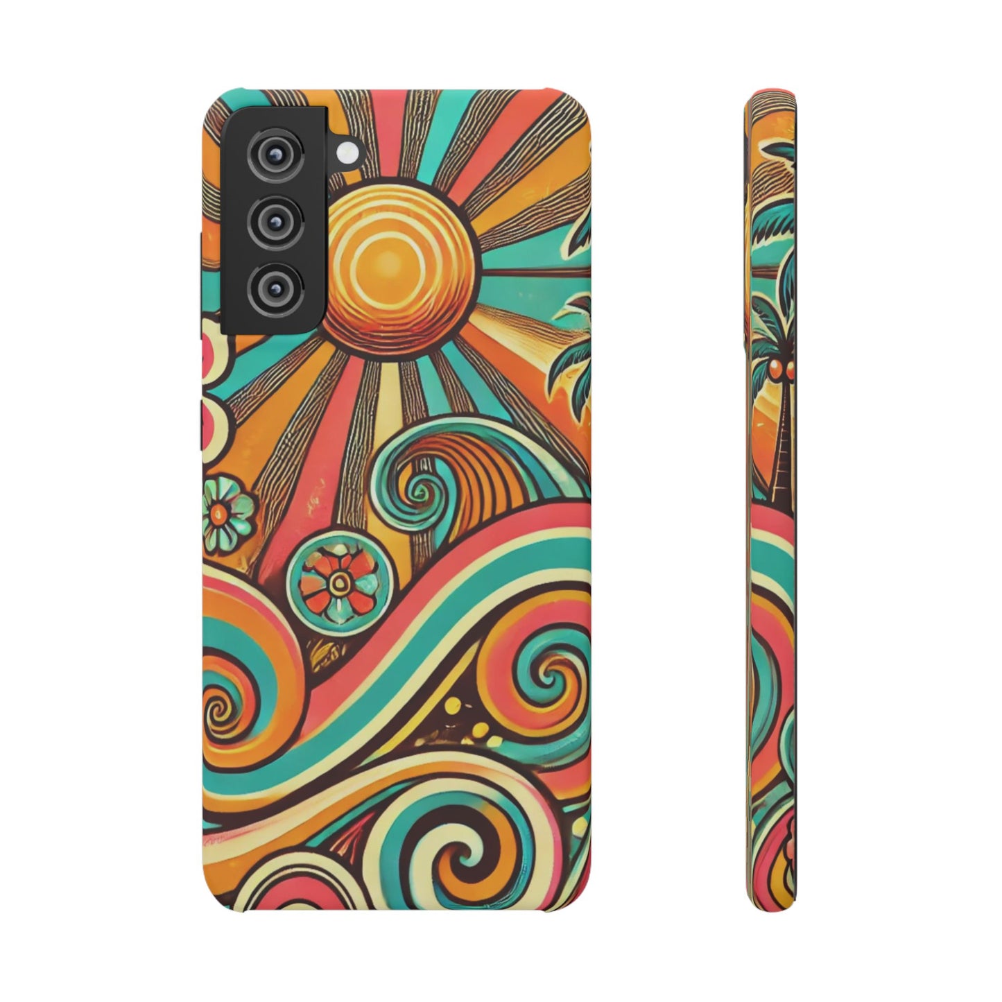 Groovy Sunburst Snap Phone Case