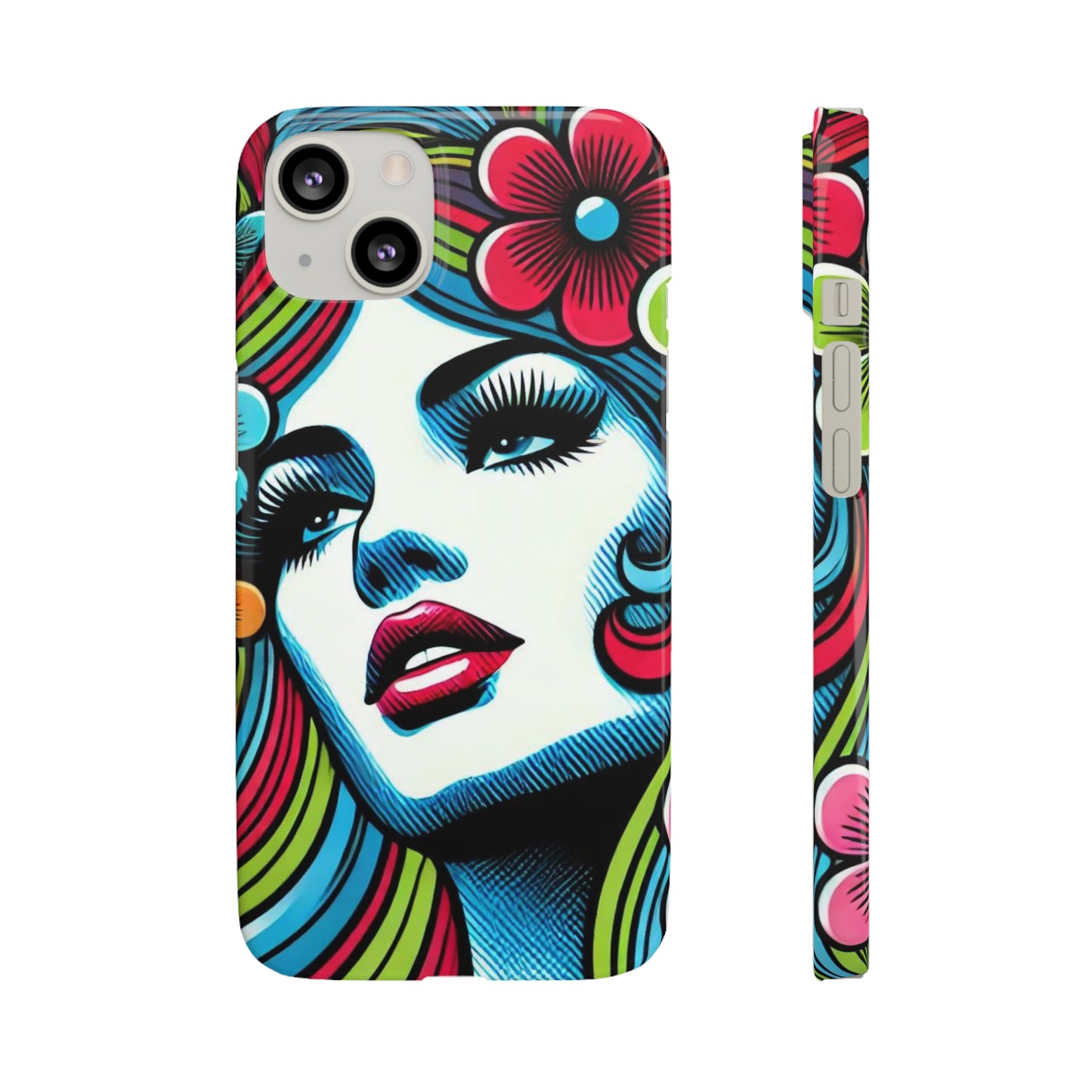 Psychedelic Flower Power Pop Art Snap Phone Case