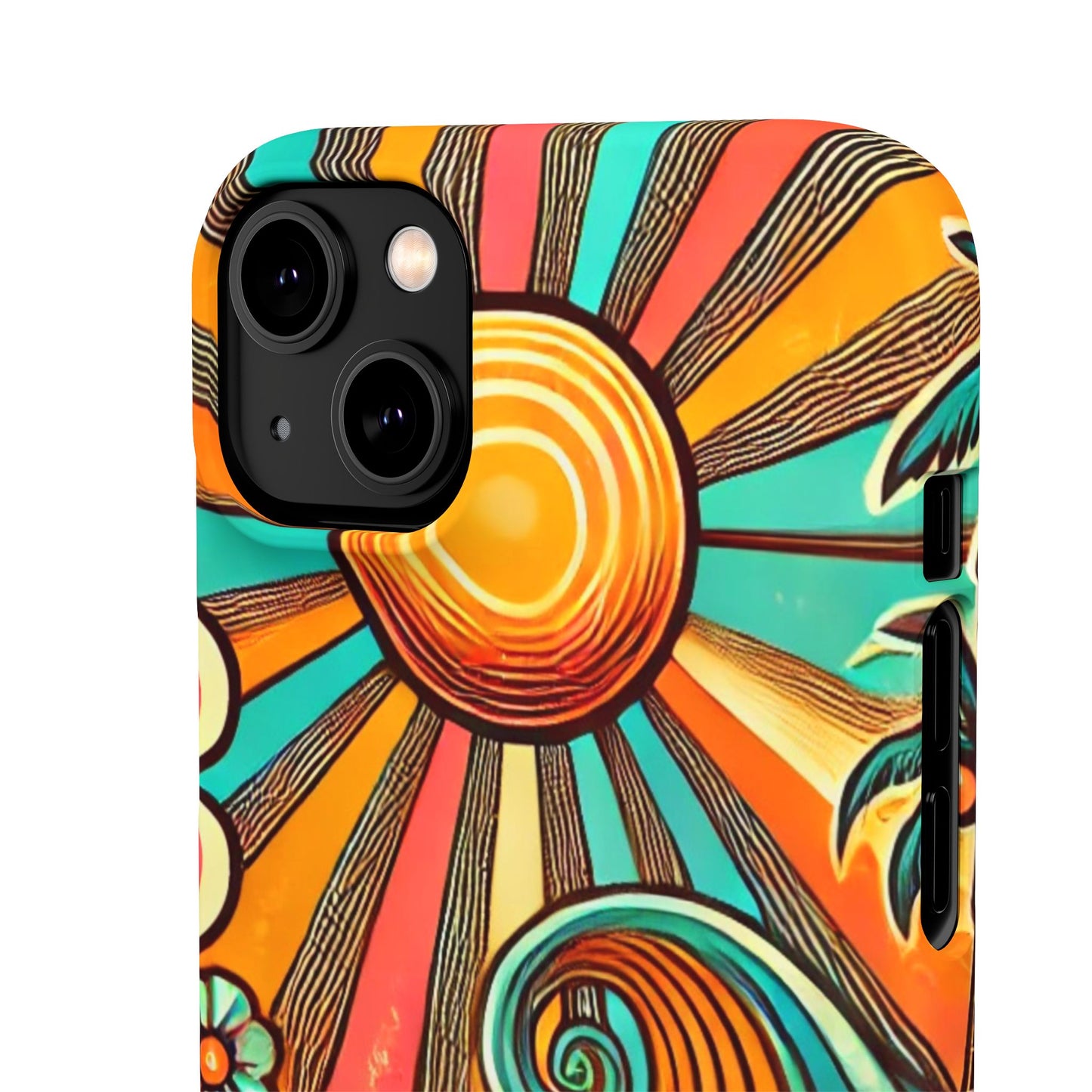 Groovy Sunburst Snap Phone Case