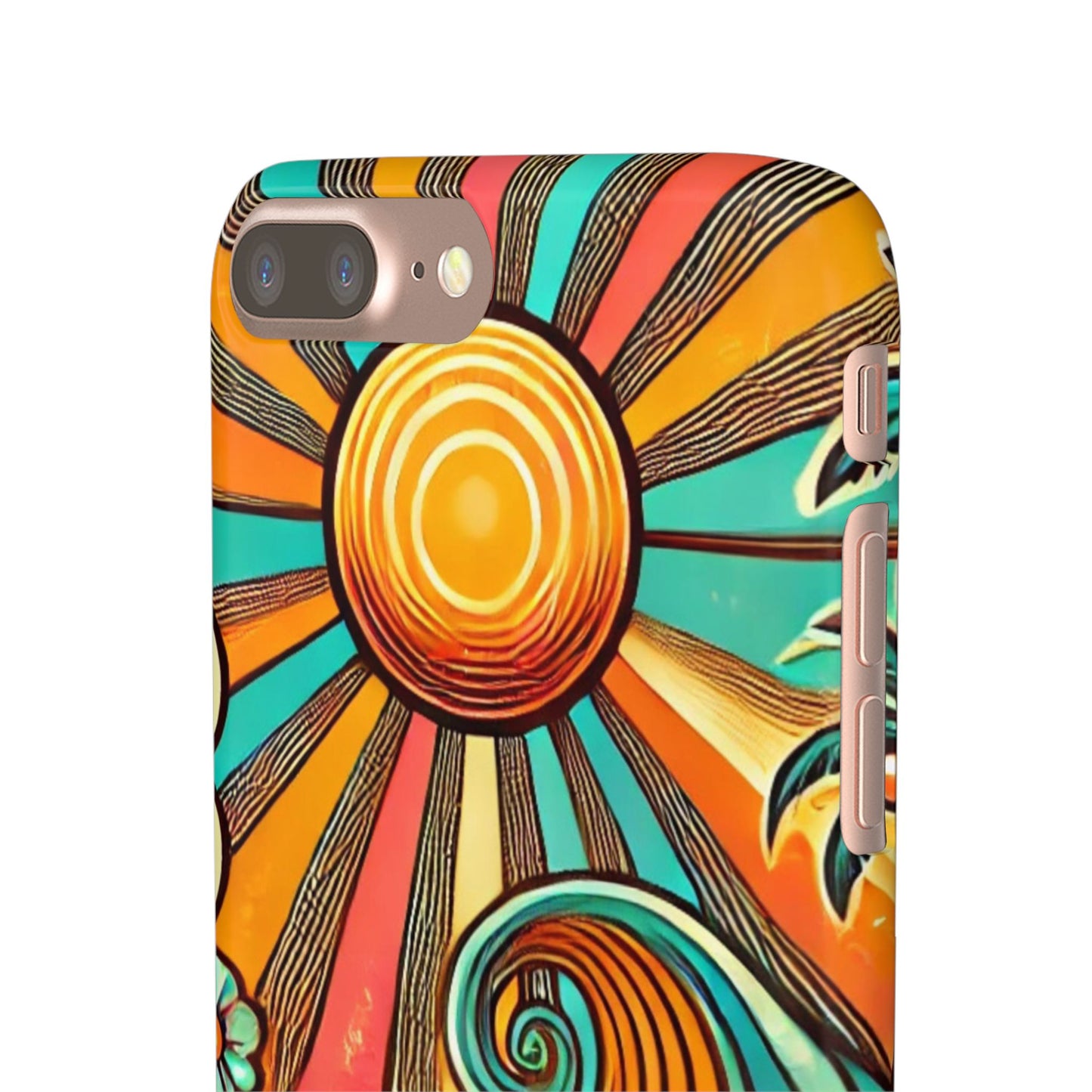 Groovy Sunburst Snap Phone Case