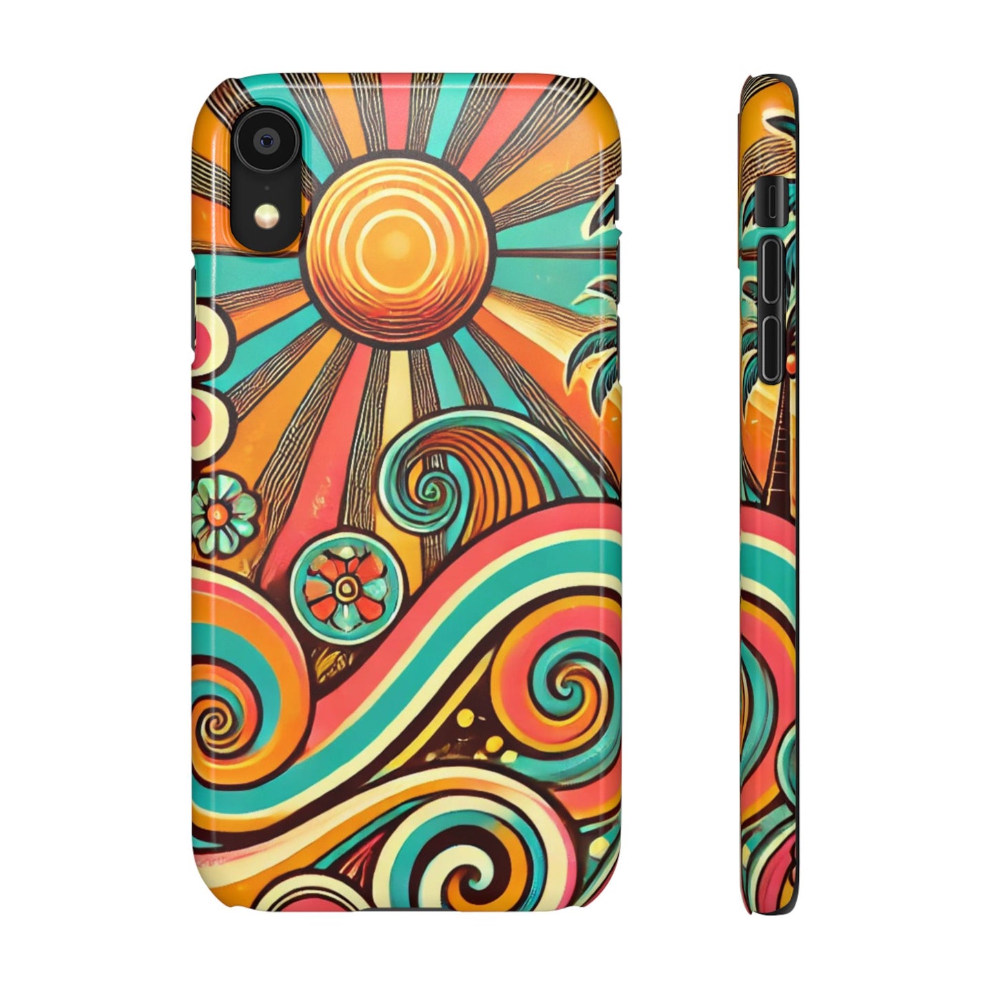 Groovy Sunburst Snap Phone Case