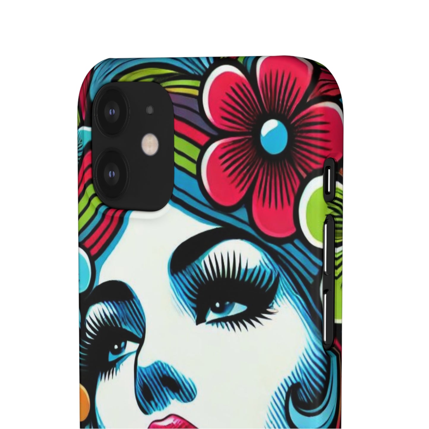 Psychedelic Flower Power Pop Art Snap Phone Case