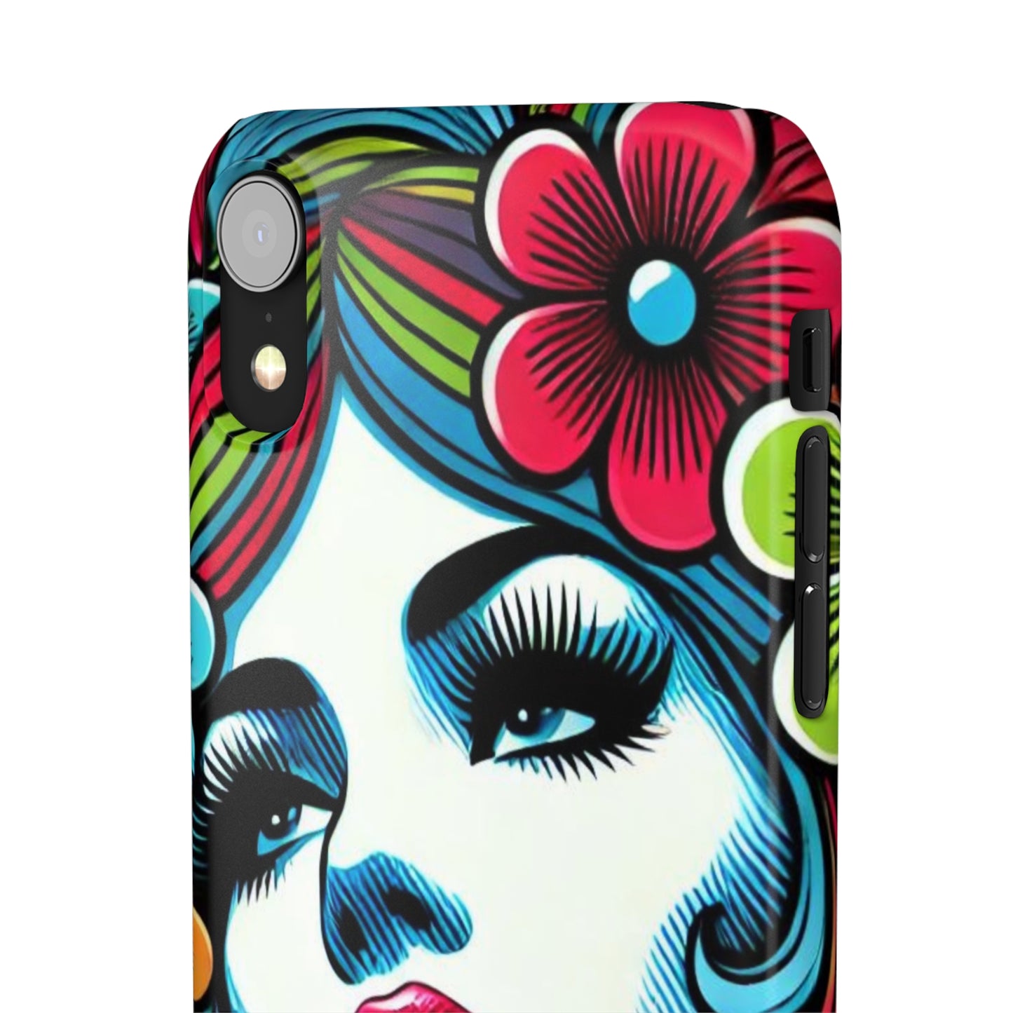 Psychedelic Flower Power Pop Art Snap Phone Case