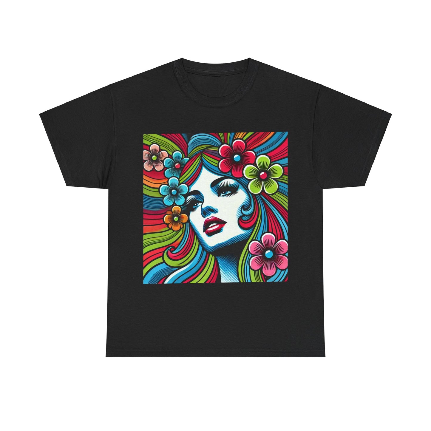 Hippie Woman Pop Art - Unisex T-Shirt