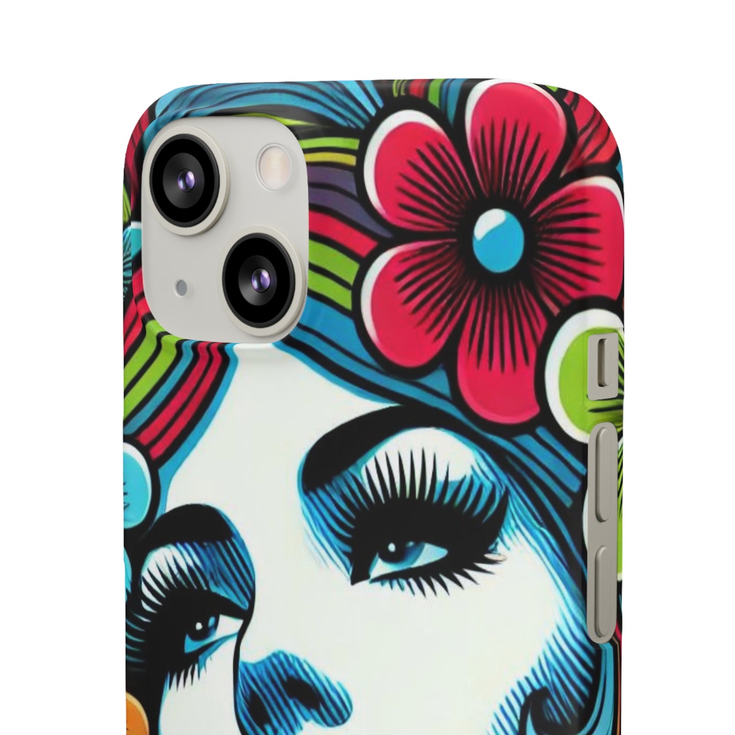 Psychedelic Flower Power Pop Art Snap Phone Case