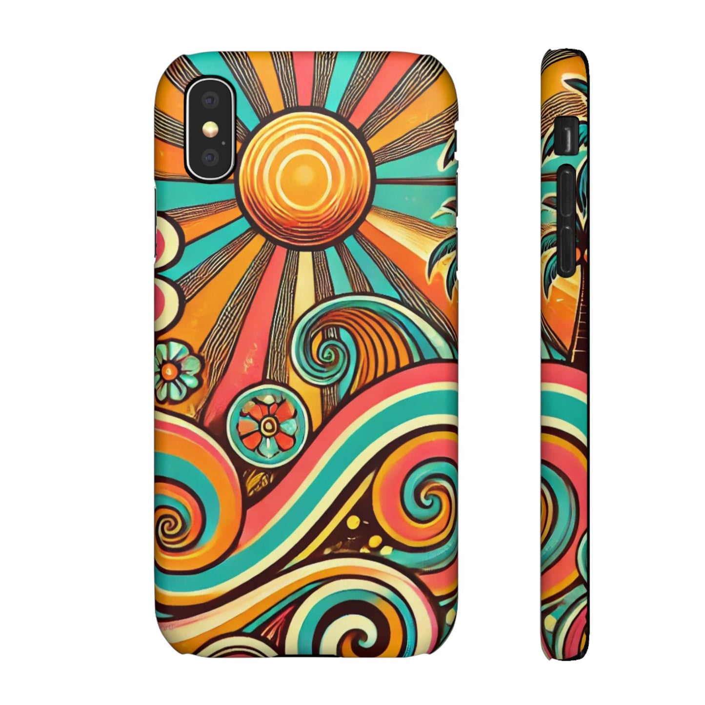 Groovy Sunburst Snap Phone Case